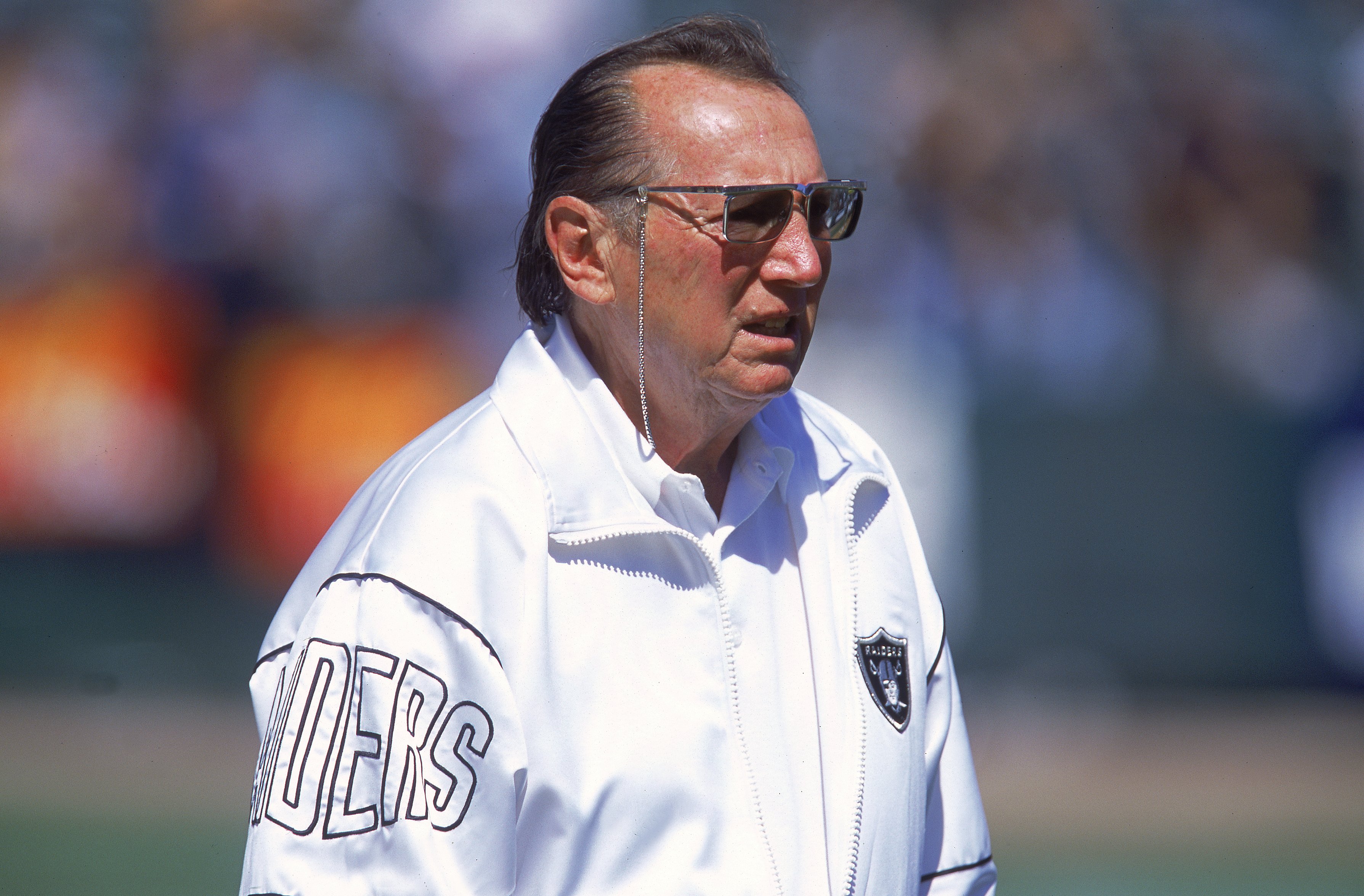 17 Sep 2000:  Ownwe Al Davis of the Oakland Raiders watches from the sidelines during the game against the Denver Broncos at the Network Associates Coliseum in Oakland, California. The Broncos defeated the Raiders 33-24Mandatory Credit: Stephen Dunn  /All