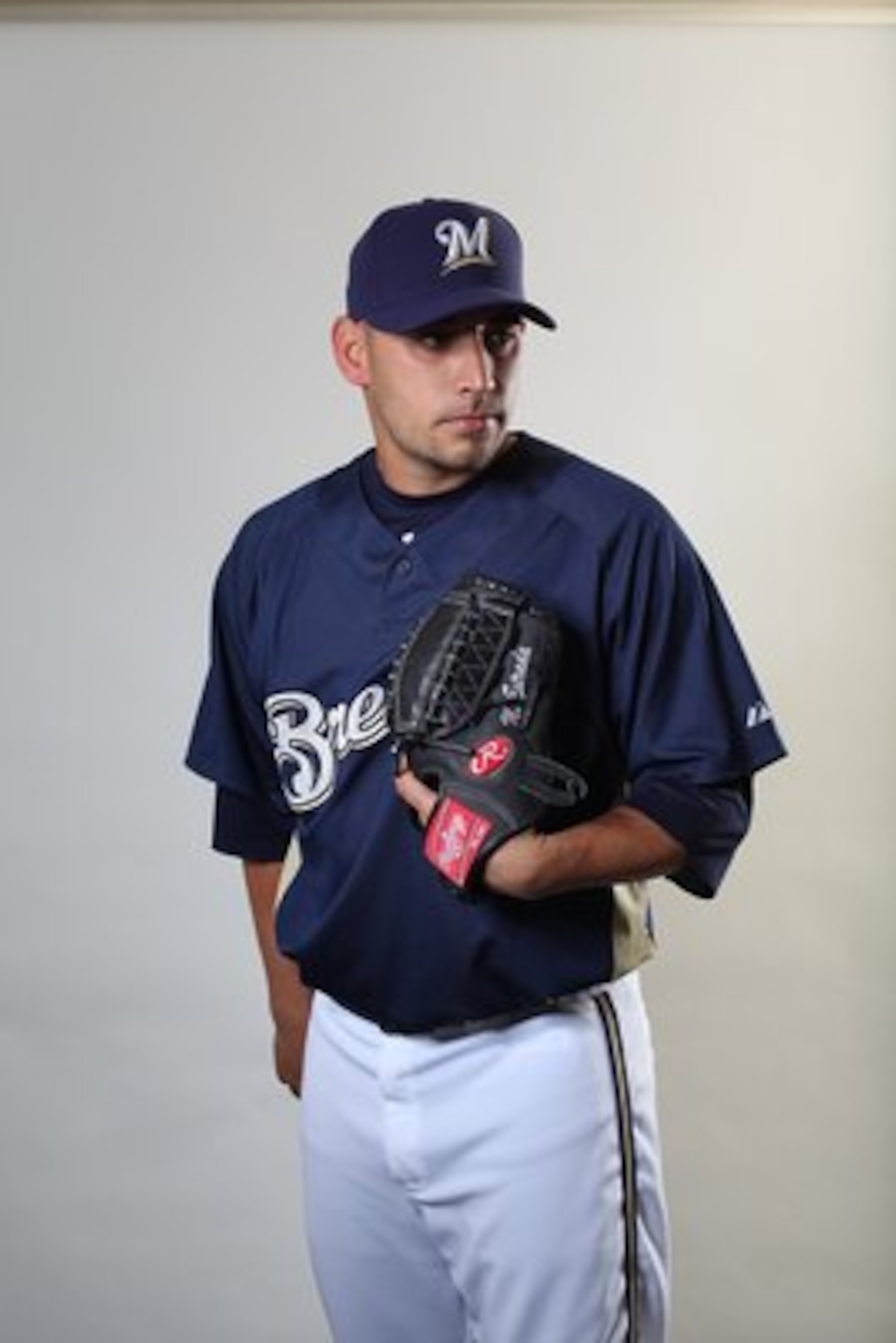 MARYVALE, AZ - MARCH 01:  Marco Estrada #74 poses for a portrait during the Milwaukee Brewers Photo Day at the Maryvale  Baseball Park on March 1, 2010 in Maryvale, Arizona.  (Photo by Jonathan Ferrey/Getty Images)