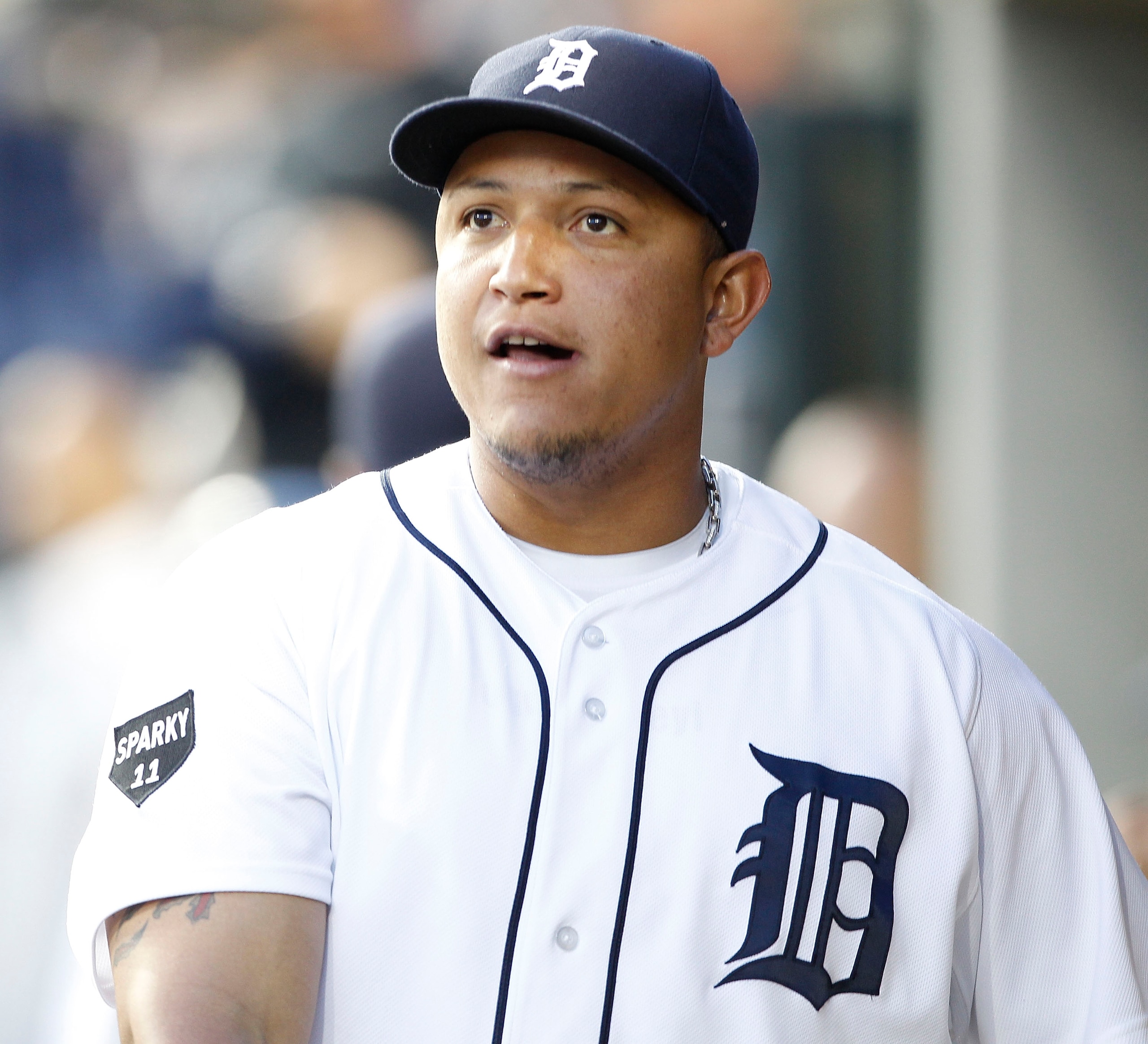 DETROIT - APRIL 26: Miguel Cabrera #24 of the Detroit Tigers during the game against the Seattle Mariners at Comerica Park on April 26, 2011 in Detroit, Michigan. The Mariners defeated the Tigers 7-3. (Photo by Leon Halip/Getty Images) DETROIT - APRIL 26: Miguel Cabrera #24 of the Detroit Tigers during the game against the Seattle Mariners at Comerica Park on April 26, 2011 in Detroit, Michigan. The Mariners defeated the Tigers 7-3. (Photo by Leon Halip/Getty Images)