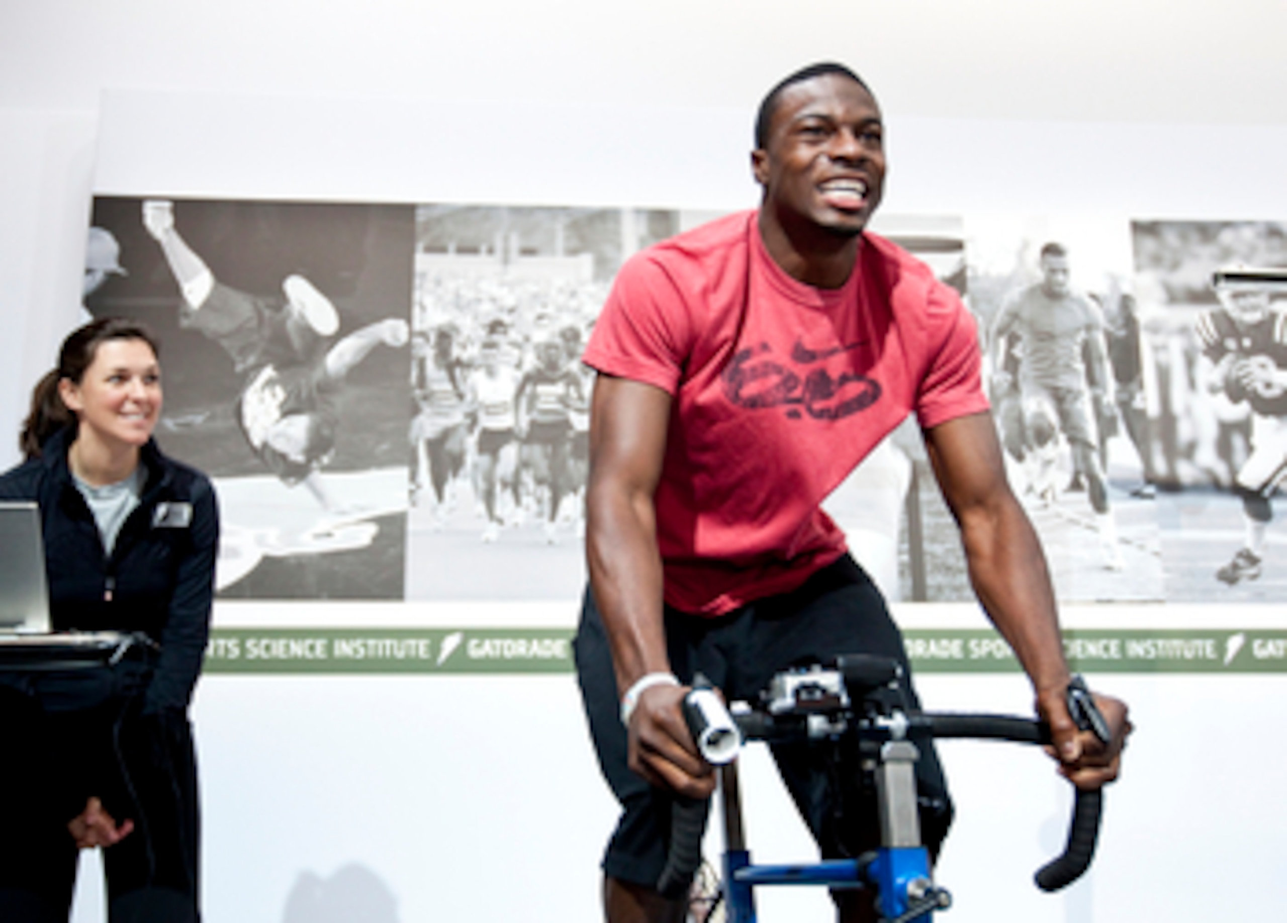 Incoming NFL Draft pick and former University of Georgia wide receiver A.J. Green tests with the Gatorade Sports Science Institute (GSSI) in New York City.  Green’s testing was captured by NFL Films for the new web series “Everything To Prove,” which follows 14 rookies’ journey to the NFL.