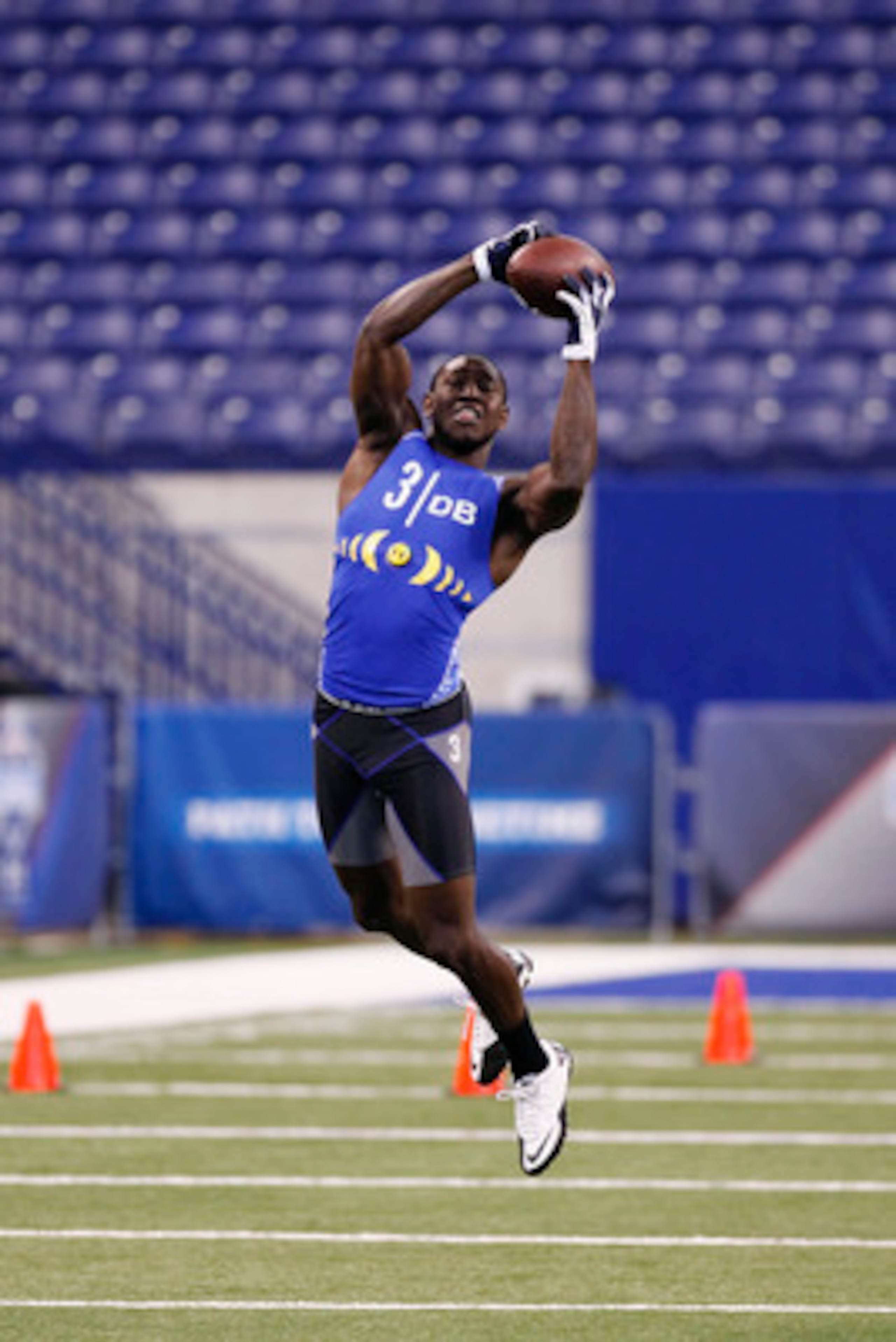 INDIANAPOLIS, IN - MARCH 1: Defensive back Ahmad Black #3 of Florida works out during the 2011 NFL Scouting Combine at Lucas Oil Stadium on February 28, 2011 in Indianapolis, Indiana. (Photo by Joe Robbins/Getty Images) INDIANAPOLIS, IN - MARCH 1: Defensive back Ahmad Black #3 of Florida works out during the 2011 NFL Scouting Combine at Lucas Oil Stadium on February 28, 2011 in Indianapolis, Indiana. (Photo by Joe Robbins/Getty Images)