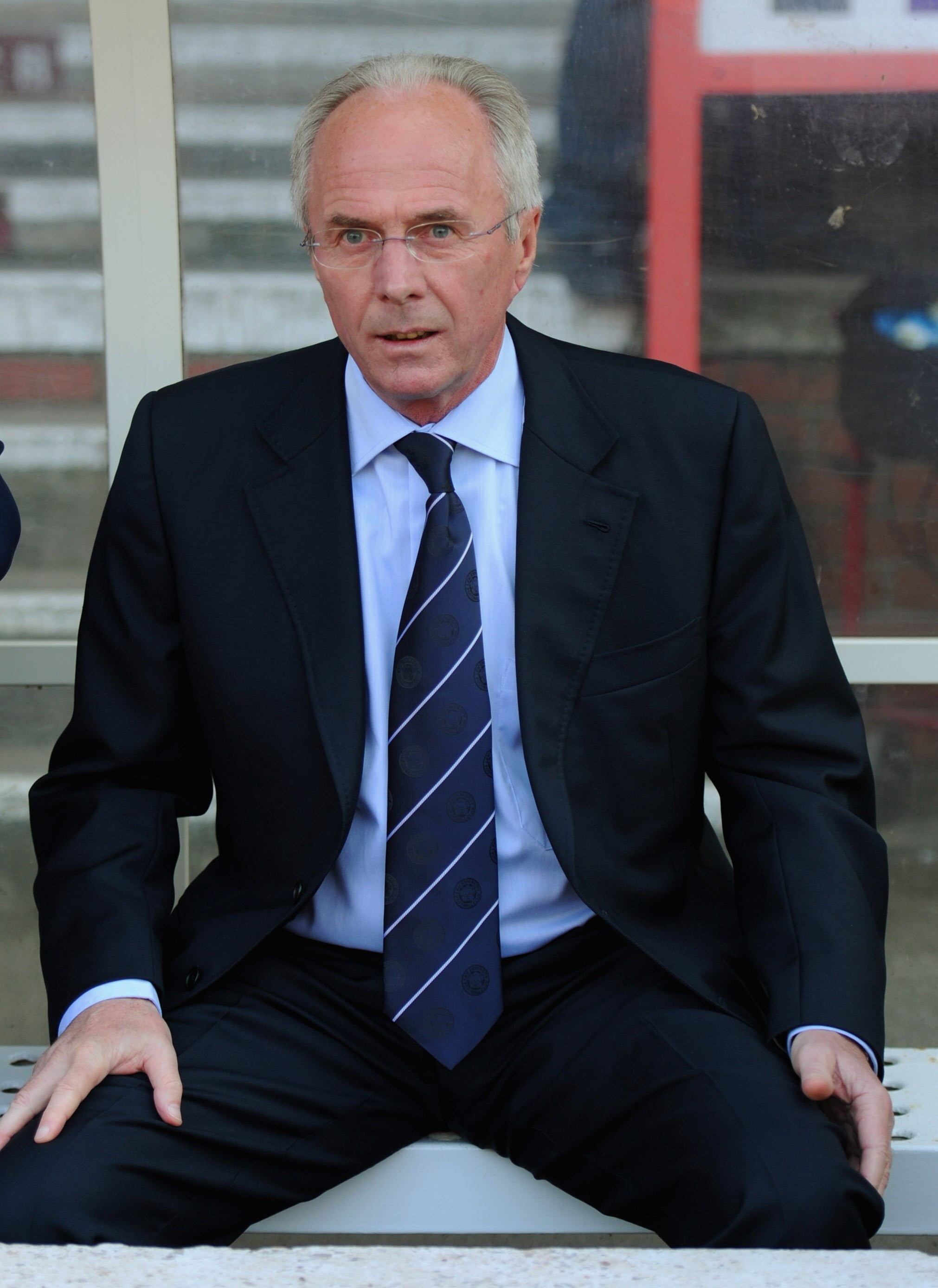 NOTTINGHAM, ENGLAND - APRIL 22:  Leicester manager Sven Goran Eriksson looks on before the npower Championship match between Nottingham Forest and Leicester City at the City Ground on April 22, 2011 in Nottingham, England.  (Photo by Michael Regan/Getty I