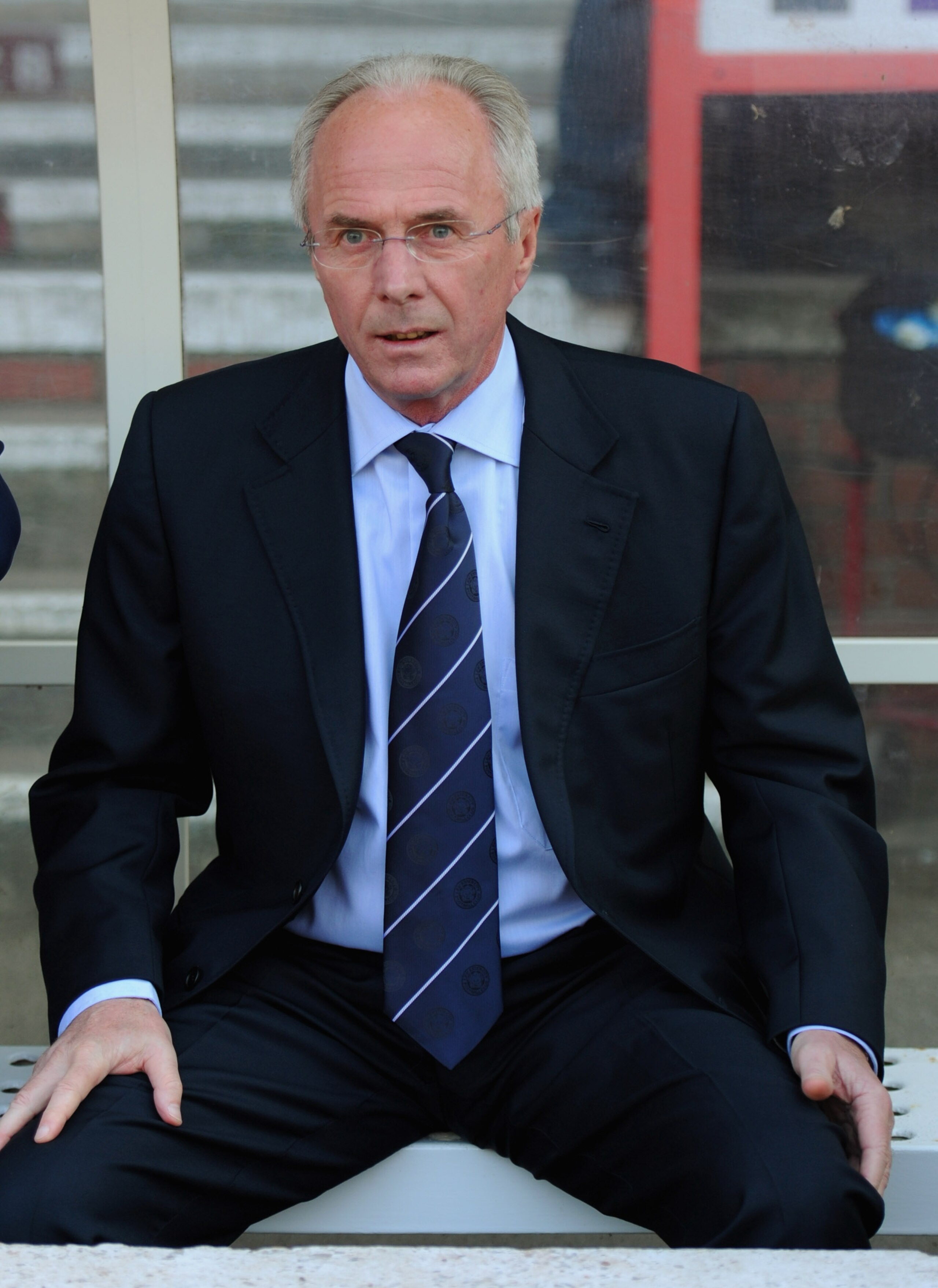 NOTTINGHAM, ENGLAND - APRIL 22: Leicester manager Sven Goran Eriksson looks on before the npower Championship match between Nottingham Forest and Leicester City at the City Ground on April 22, 2011 in Nottingham, England. (Photo by Michael Regan/Getty I NOTTINGHAM, ENGLAND - APRIL 22: Leicester manager Sven Goran Eriksson looks on before the npower Championship match between Nottingham Forest and Leicester City at the City Ground on April 22, 2011 in Nottingham, England. (Photo by Michael Regan/Getty I