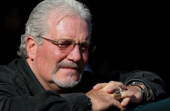 SAN FRANCISCO - OCTOBER 20:  Brian Sabean, Senior Vice President and General Manager of the San Francisco Giants, watches batting practice before Game Four of the NLCS during the 2010 MLB Playoffs between the Giants and the Philadelphia Phillies at AT&T P