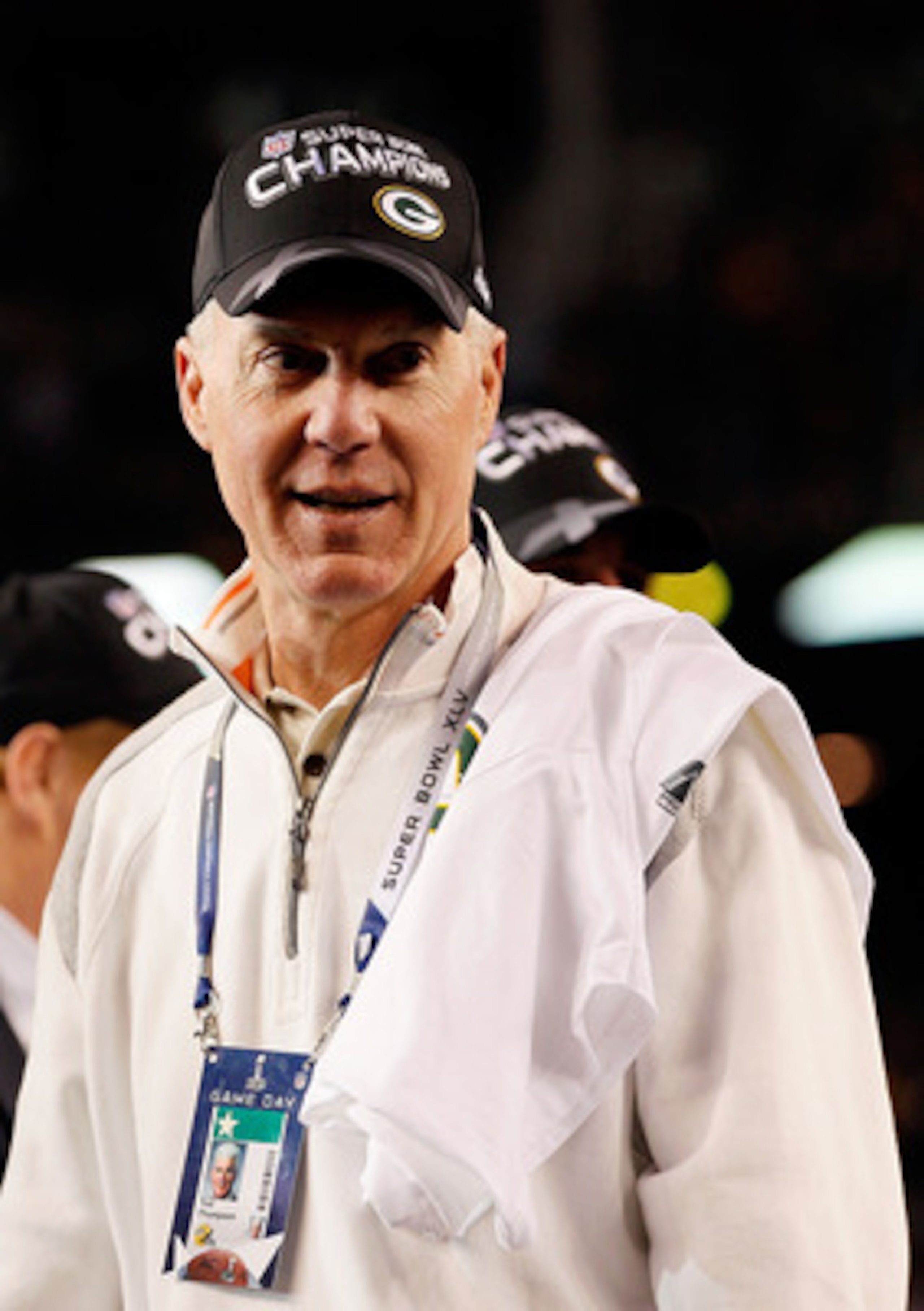 ARLINGTON, TX - FEBRUARY 06: General Manager Ted Thompson of the Green Bay Packers celebrates after the Packers won 31-25 against the Pittsburgh Steelers during Super Bowl XLV at Cowboys Stadium on February 6, 2011 in Arlington, Texas. (Photo by Kevin C ARLINGTON, TX - FEBRUARY 06: General Manager Ted Thompson of the Green Bay Packers celebrates after the Packers won 31-25 against the Pittsburgh Steelers during Super Bowl XLV at Cowboys Stadium on February 6, 2011 in Arlington, Texas. (Photo by Kevin C