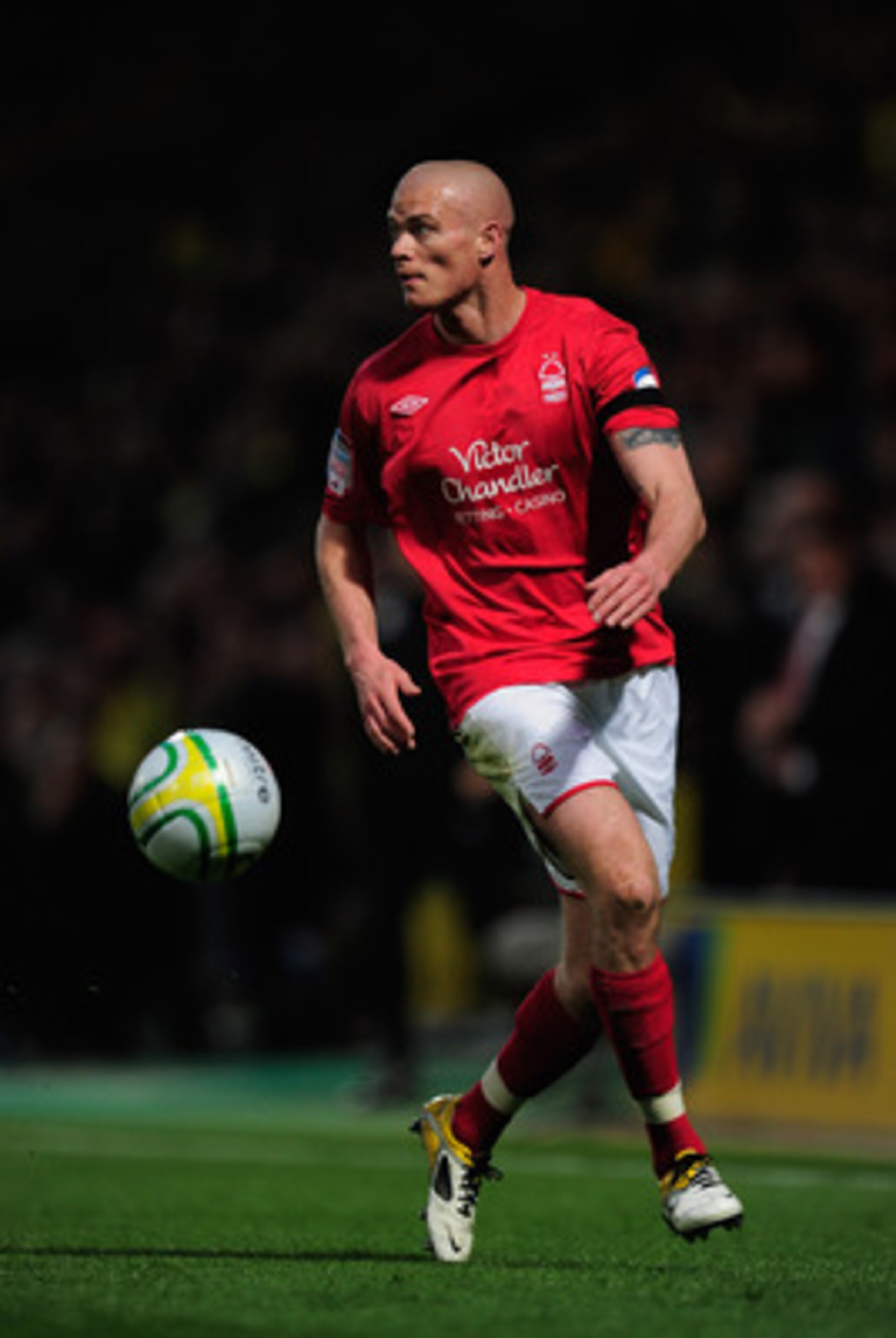 NORWICH, ENGLAND - APRIL 15:  Paul Konchesky of Nottingham Forest in action during the npower Championship match between Norwich City and Nottingham Forest at Carrow Road on April 15, 2011 in Norwich, England.  (Photo by Jamie McDonald/Getty Images)