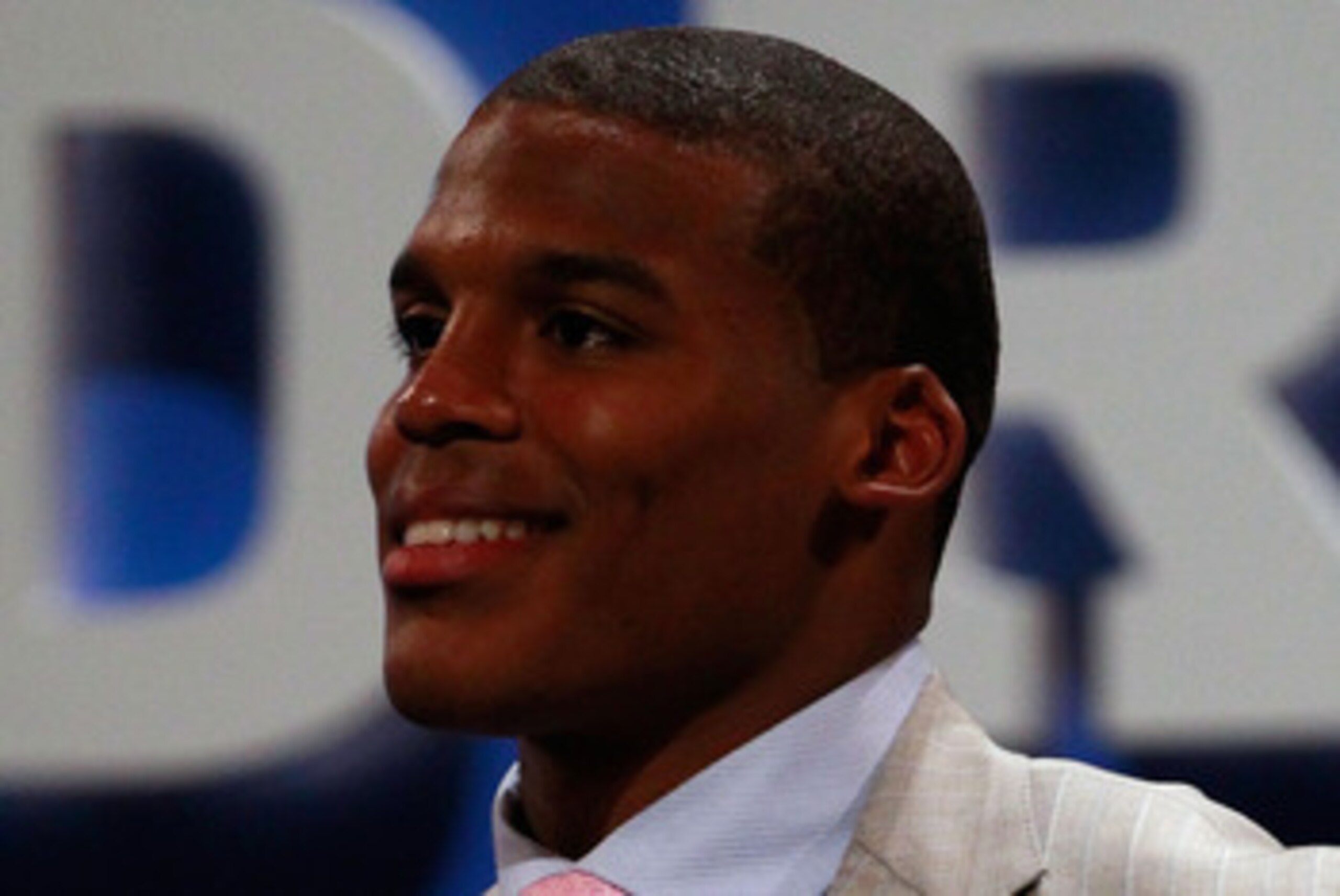 NEW YORK, NY - APRIL 28:  Draft prospect Cam Newton looks on during the 2011 NFL Draft at Radio City Music Hall on April 28, 2011 in New York City. Newton was selected #1 overall by the Carolina Panthers. (Photo by Chris Trotman/Getty Images)
