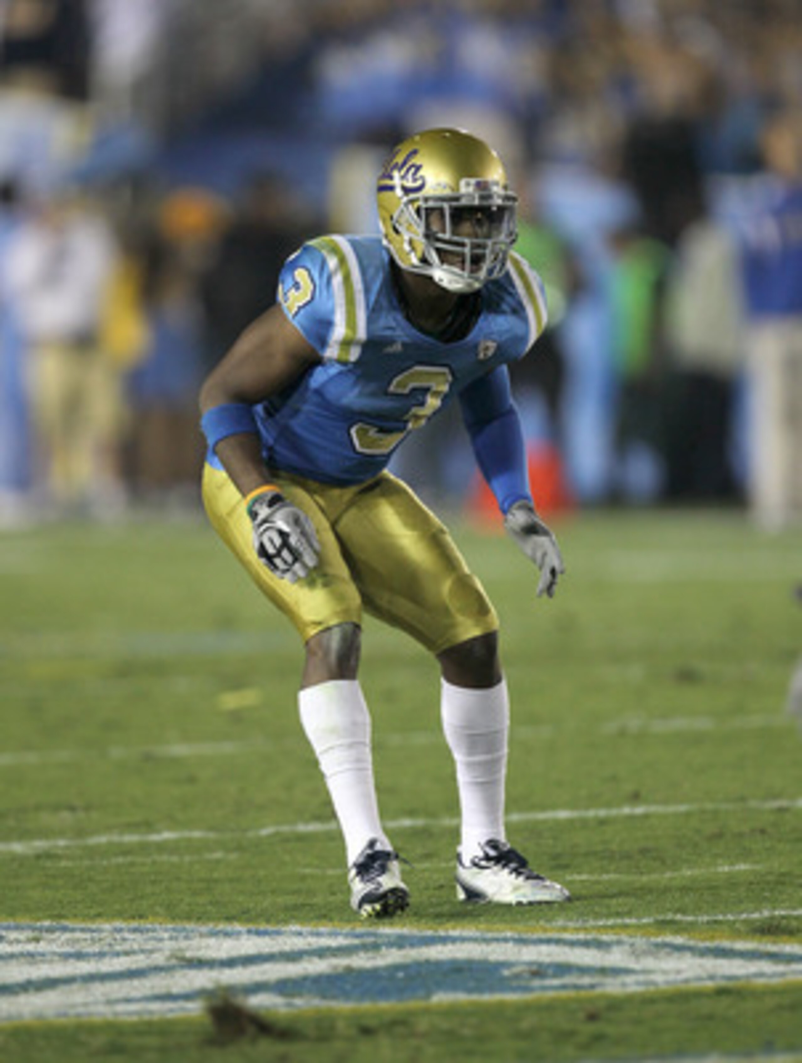 PASADENA, CA - SEPTEMBER 18: Safety Rahim Moore #3 of the UCLA Bruins in the game with the Houston Cougars at the Rose Bowl on September 18, 2010 in Pasadena, California. UCLA won 31-13. (Photo by Stephen Dunn/Getty Images) PASADENA, CA - SEPTEMBER 18: Safety Rahim Moore #3 of the UCLA Bruins in the game with the Houston Cougars at the Rose Bowl on September 18, 2010 in Pasadena, California. UCLA won 31-13. (Photo by Stephen Dunn/Getty Images)