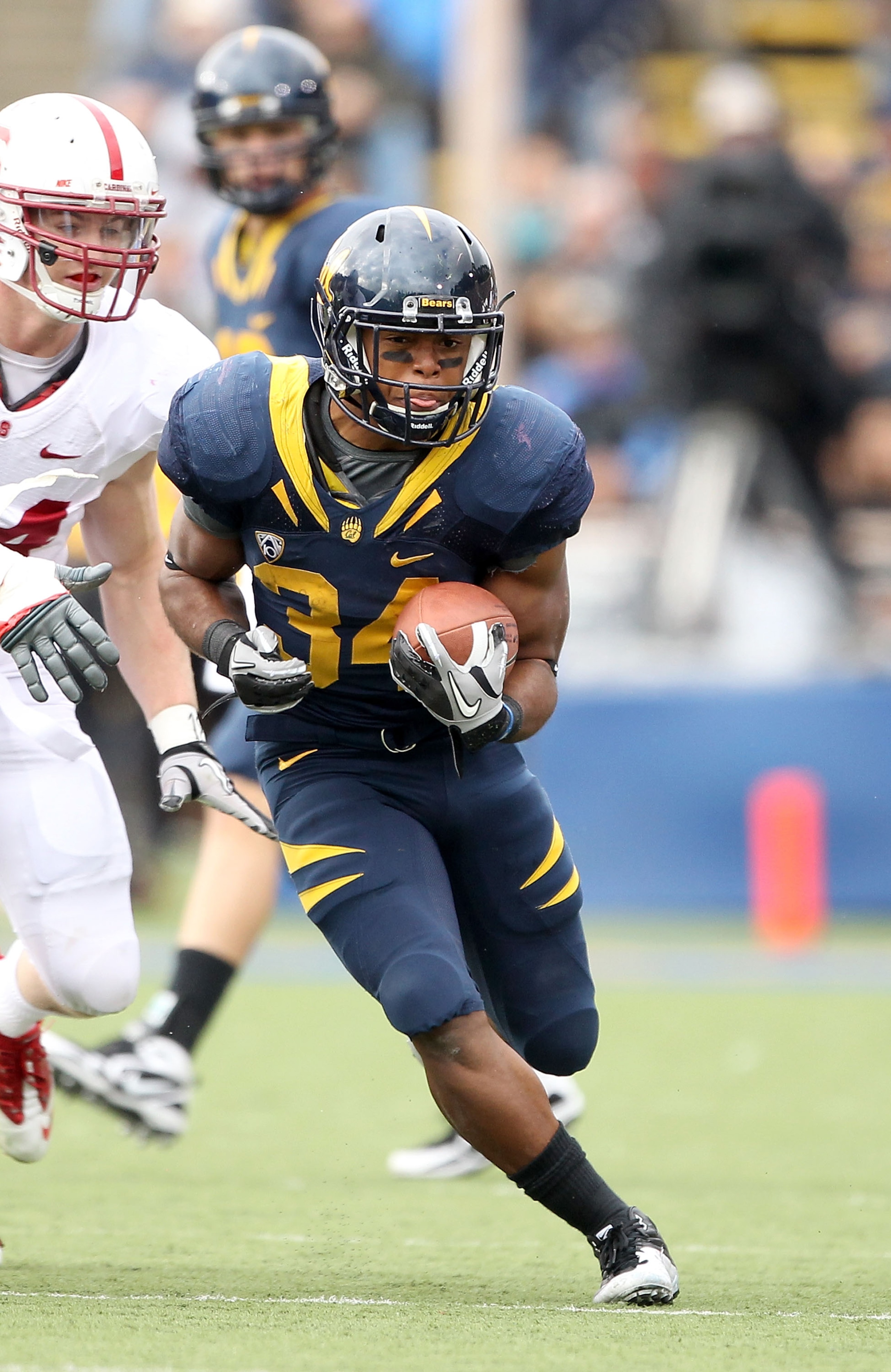 BERKELEY, CA - NOVEMBER 20: Shane Vereen #34 of the California Golden Bears in action against the Stanford Cardinal at California Memorial Stadium on November 20, 2010 in Berkeley, California. (Photo by Ezra Shaw/Getty Images) BERKELEY, CA - NOVEMBER 20: Shane Vereen #34 of the California Golden Bears in action against the Stanford Cardinal at California Memorial Stadium on November 20, 2010 in Berkeley, California. (Photo by Ezra Shaw/Getty Images)