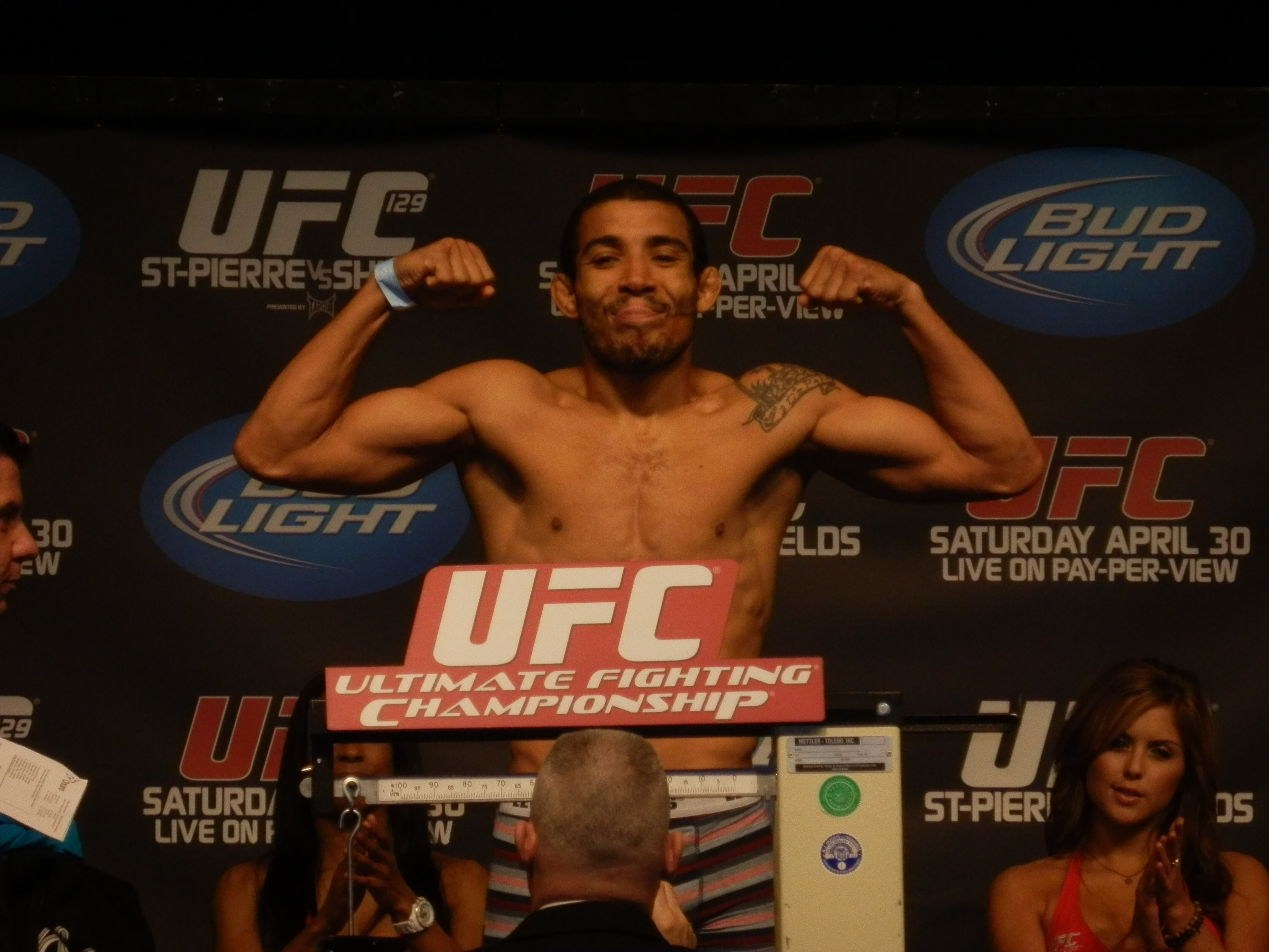 Jose Aldo Weighs-In, photo by Leon Horne