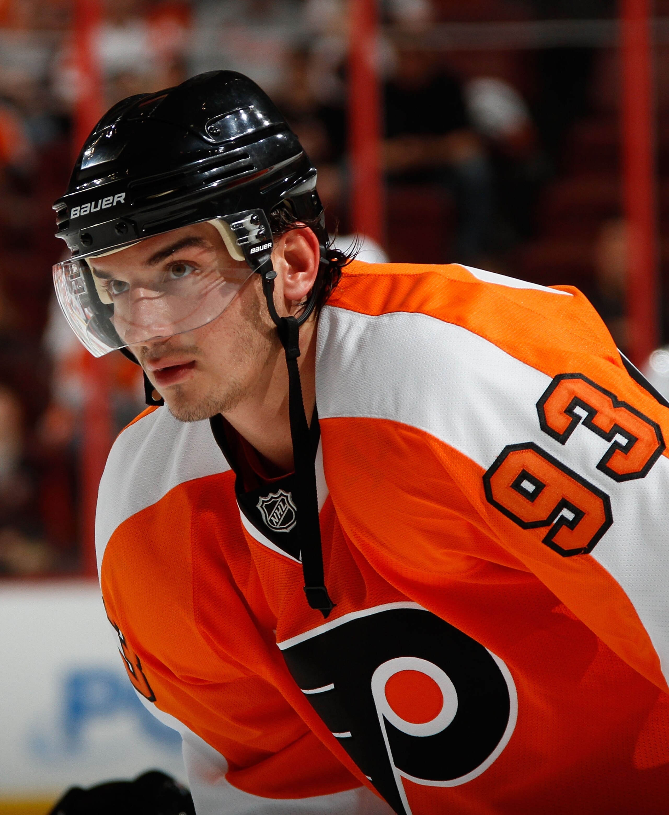 PHILADELPHIA - OCTOBER 11:  Nikolay Zherdev #93 of the Philadelphia Flyers in a hockey game against the Colorado Avalanche at the Wells Fargo Center on October 11, 2010 in Philadelphia, Pennsylvania.  (Photo by Paul Bereswill/Getty Images)