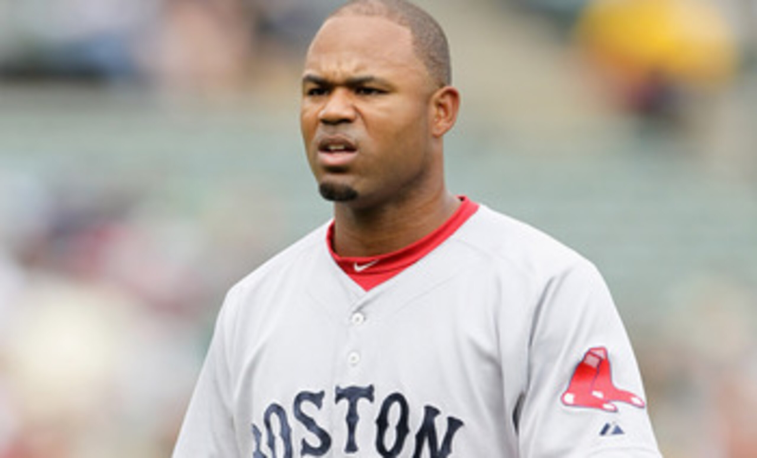 OAKLAND, CA - APRIL 20:  Carl Crawford #13 of the Boston Red Sox in action against the Oakland Athletics at Oakland-Alameda County Coliseum on April 20, 2011 in Oakland, California.  (Photo by Ezra Shaw/Getty Images)