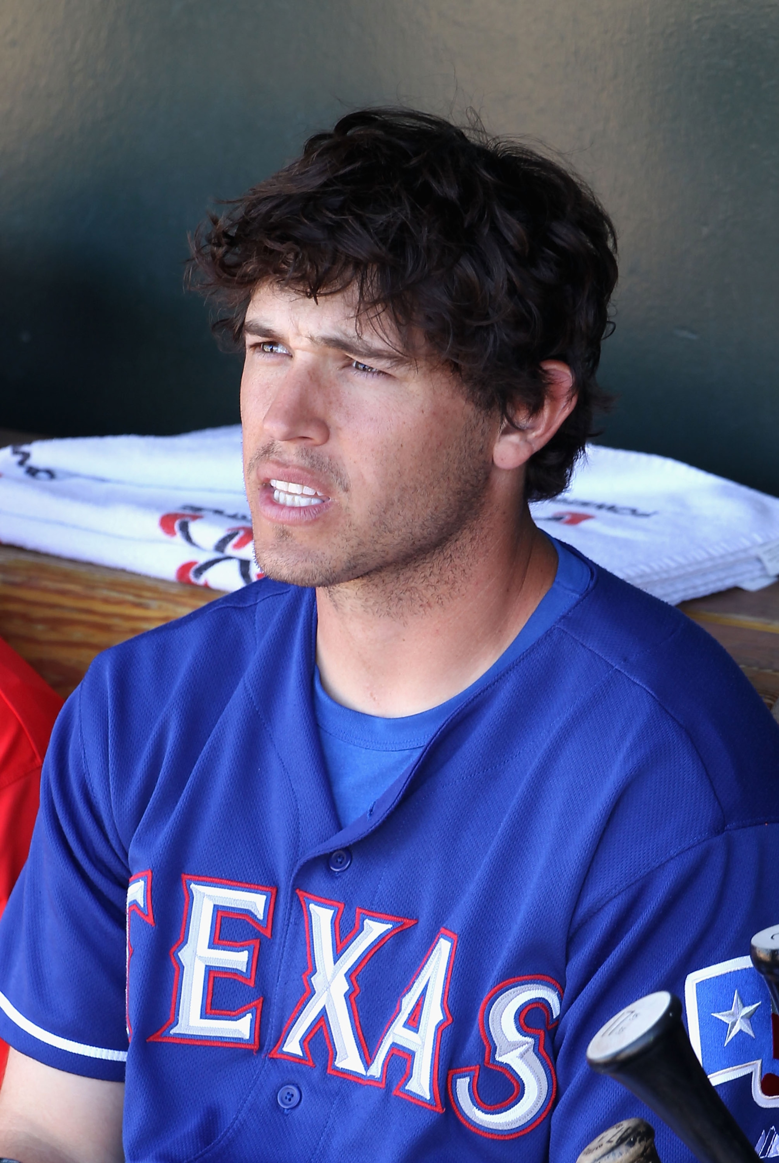SURPRISE, AZ - MARCH 11:  Ian Kinsler #5 of the Texas Rangers during the spring training game against the Cincinnati Reds at Surprise Stadium on March 11, 2011 in Surprise, Arizona.  (Photo by Christian Petersen/Getty Images)
