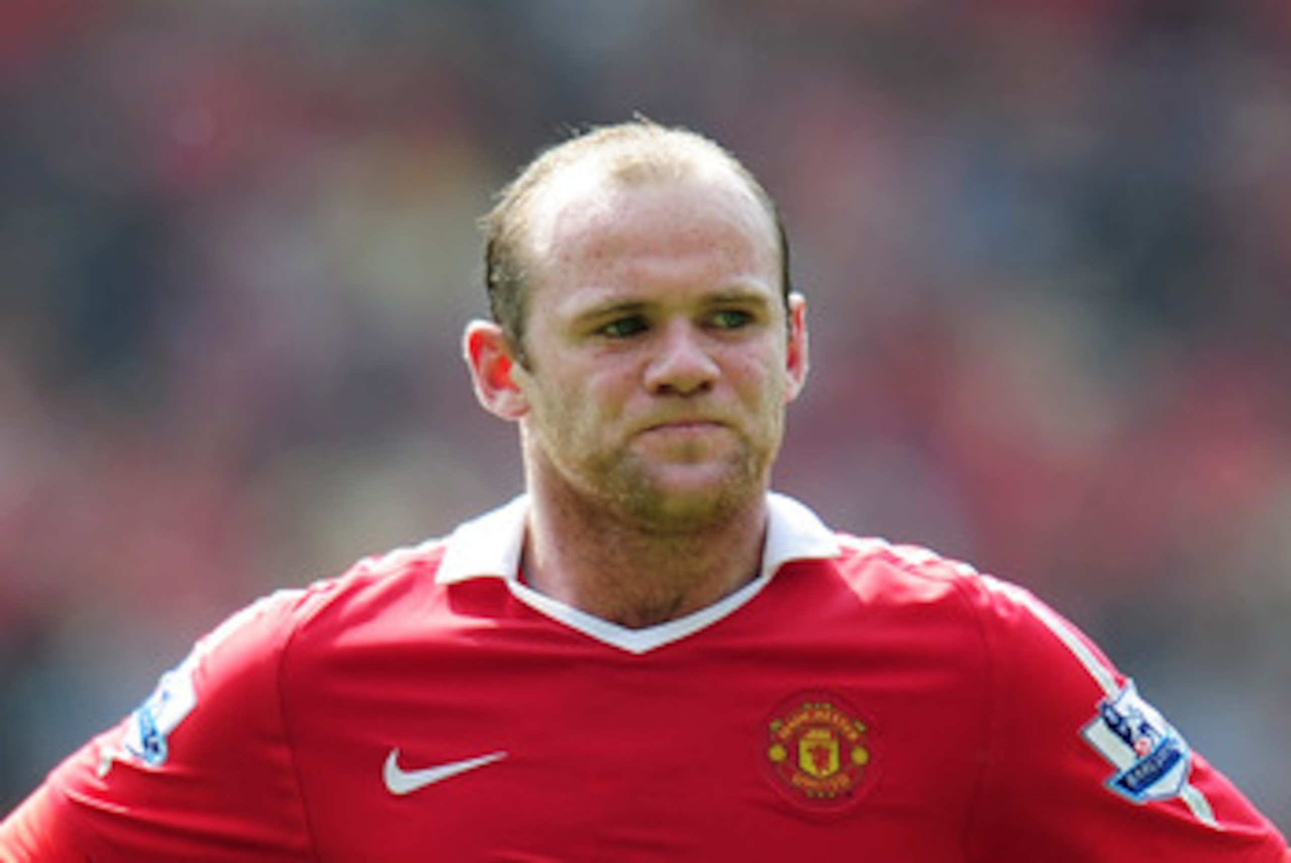 MANCHESTER, ENGLAND - APRIL 23: Wayne Rooney of Manchester United looks dejected during the Barclays Premier League match between Manchester United and Everton at Old Trafford on April 23, 2011 in Manchester, England. (Photo by Shaun Botterill/Getty Ima MANCHESTER, ENGLAND - APRIL 23: Wayne Rooney of Manchester United looks dejected during the Barclays Premier League match between Manchester United and Everton at Old Trafford on April 23, 2011 in Manchester, England. (Photo by Shaun Botterill/Getty Ima