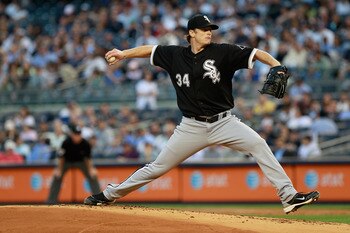 NEW YORK, NY - APRIL 26:  Gavin Floyd #34 of the Chicago White Sox pitches against the New York Yankees at Yankee Stadium on April 26, 2011 in the Bronx borough of New York City.  (Photo by Chris Trotman/Getty Images)