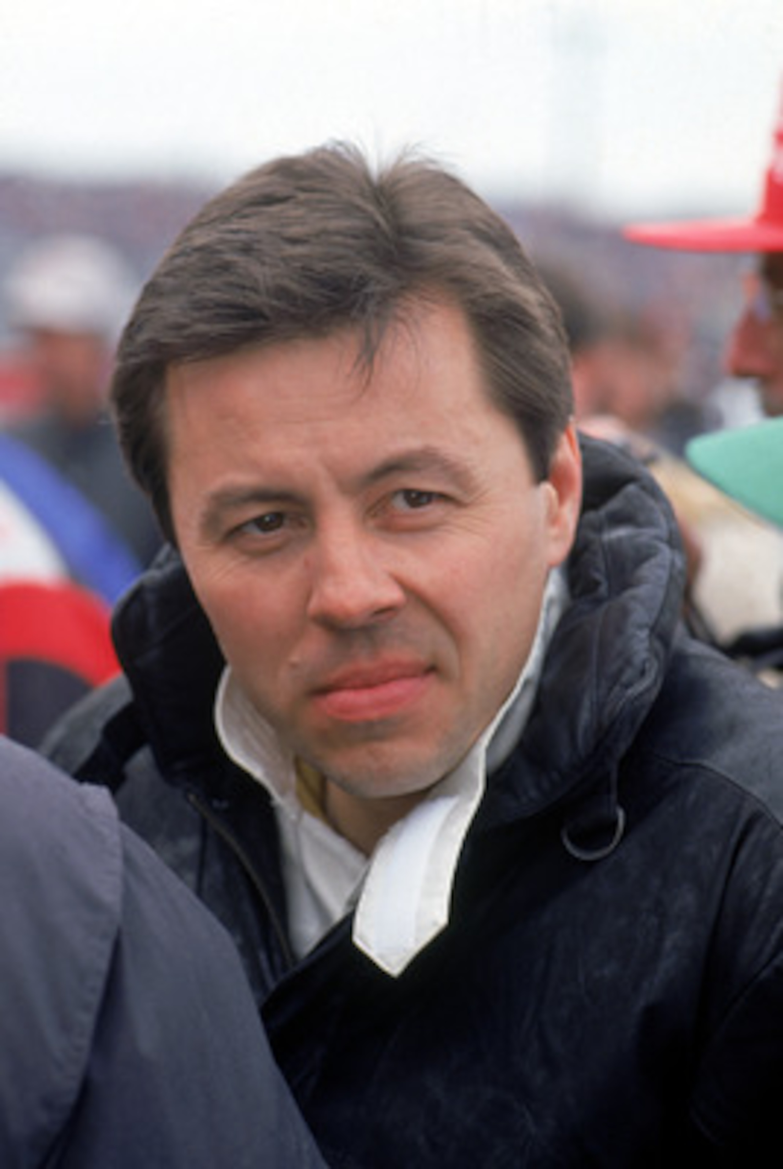 DAYTONA - FEBRUARY: Driver Alan Kulwicki looks on before the 1991 Daytona 500 at Daytona International Speedway on February,1991 in Daytona. Florida. ( Photo by: Getty Images/Getty Images)