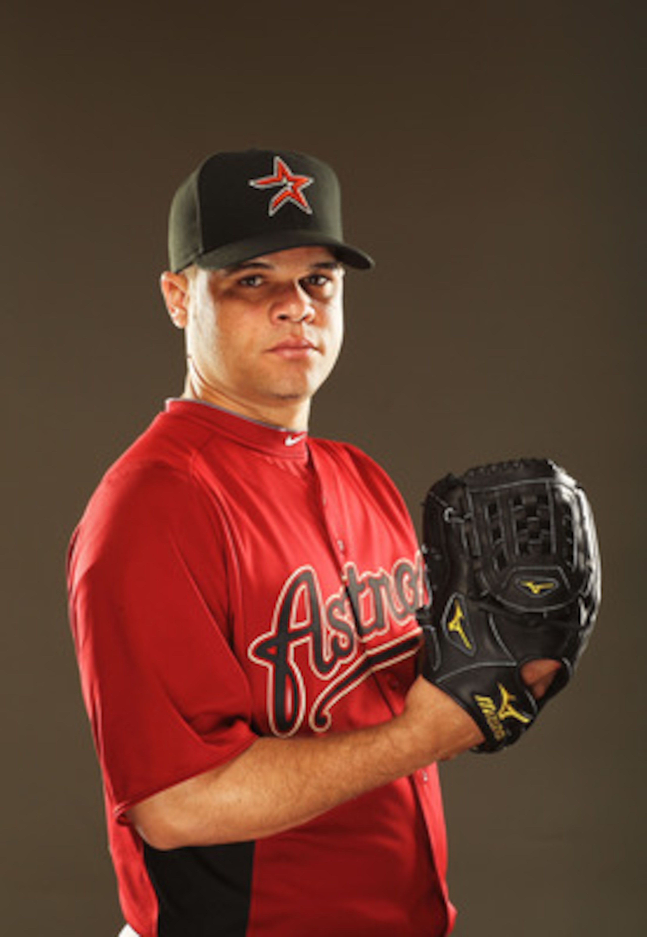 KISSIMMEE, FL - FEBRUARY 24:  Wandy Rodriguez #51 of the Houston Astros poses for a portrait Spring Training photo Day at Osceola County Stadium  on February 24, 2011 in Kissimmee, Florida.  (Photo by Al Bello/Getty Images)