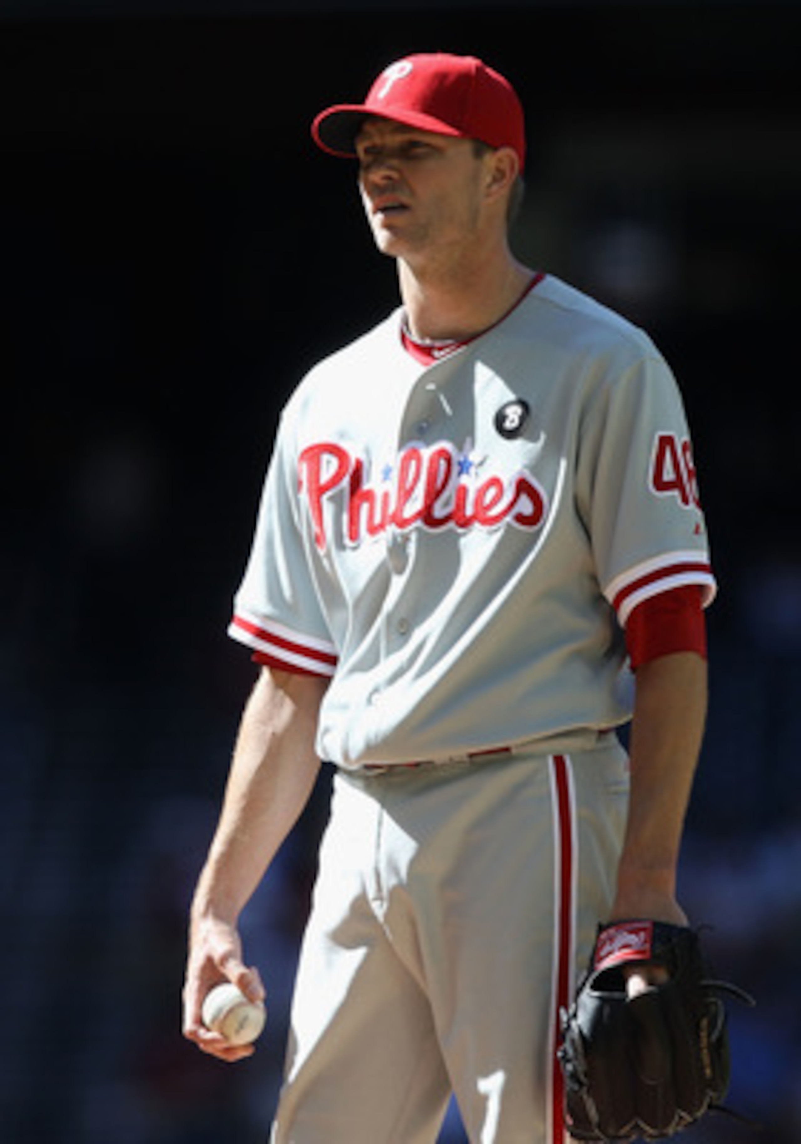 PHOENIX, AZ - APRIL 27:  Relief pitcher Ryan Madson #46 of the Philadelphia Phillies pitches against the Arizona Diamondbacks during the Major League Baseball game at Chase Field on April 27, 2011 in Phoenix, Arizona. The Phillies defeated the Diamondback