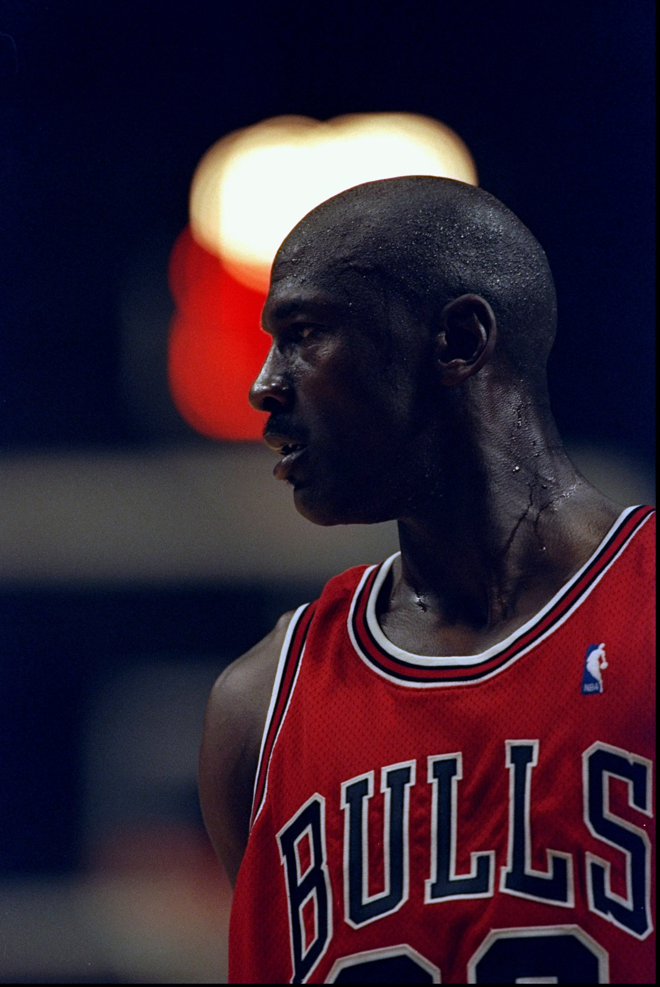 23 May, 1998: Portrait of Michael Jordan #23 of the Chicago Bulls during the NBA Eastern Conference Finals at the Market Square Arena in Indianapolis, Indiana. The Pacers defeated the Bulls 107-105. Mandatory Credit: Vincent Laforet /Allsport 23 May, 1998: Portrait of Michael Jordan #23 of the Chicago Bulls during the NBA Eastern Conference Finals at the Market Square Arena in Indianapolis, Indiana. The Pacers defeated the Bulls 107-105. Mandatory Credit: Vincent Laforet /Allsport