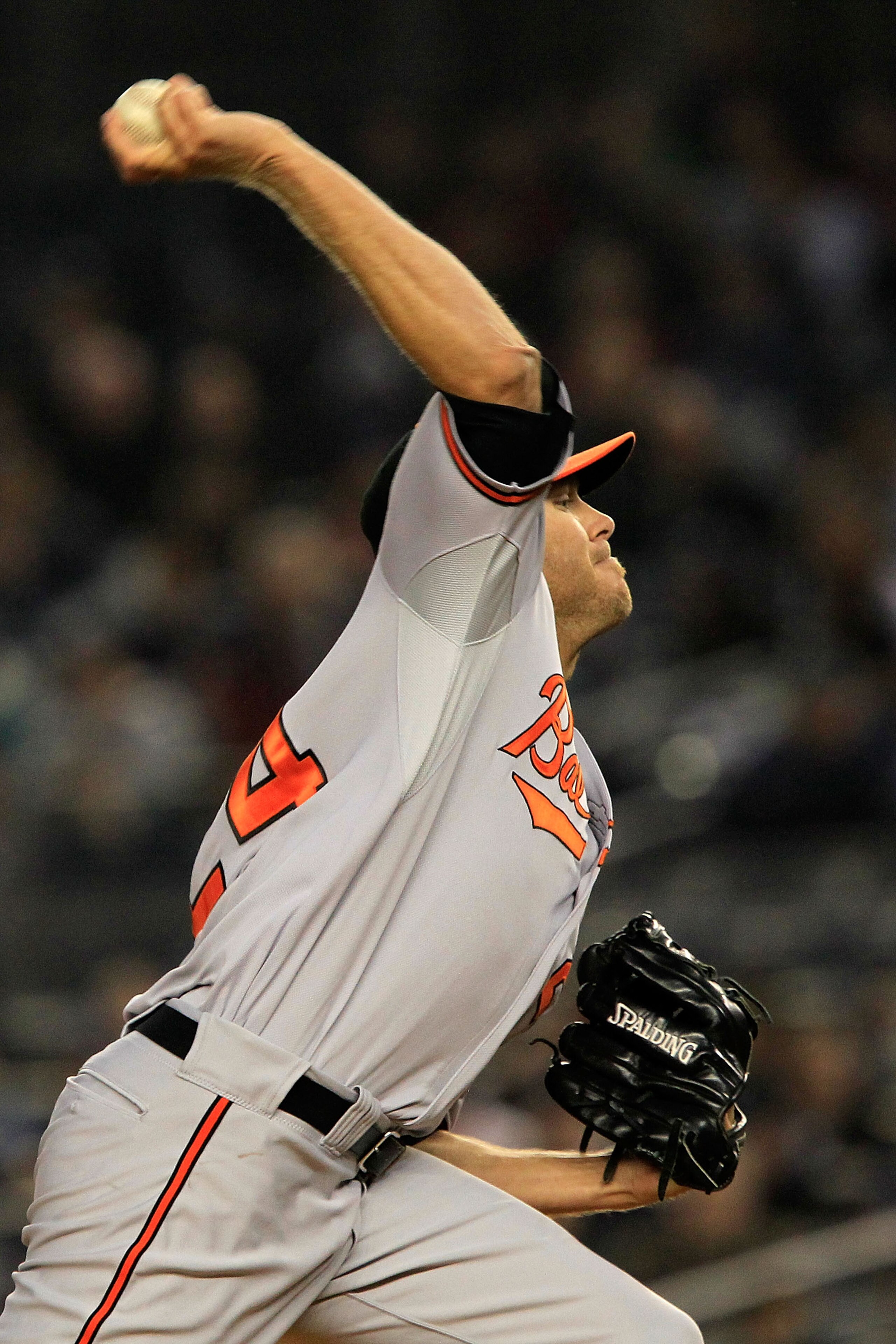 NEW YORK, NY - APRIL 13: Chris Tillman #24 of the Baltimore Orioles pitches against the New York Yankees at Yankee Stadium on April 13, 2011 in the Bronx borough of New York City. (Photo by Chris Trotman/Getty Images) NEW YORK, NY - APRIL 13: Chris Tillman #24 of the Baltimore Orioles pitches against the New York Yankees at Yankee Stadium on April 13, 2011 in the Bronx borough of New York City. (Photo by Chris Trotman/Getty Images)