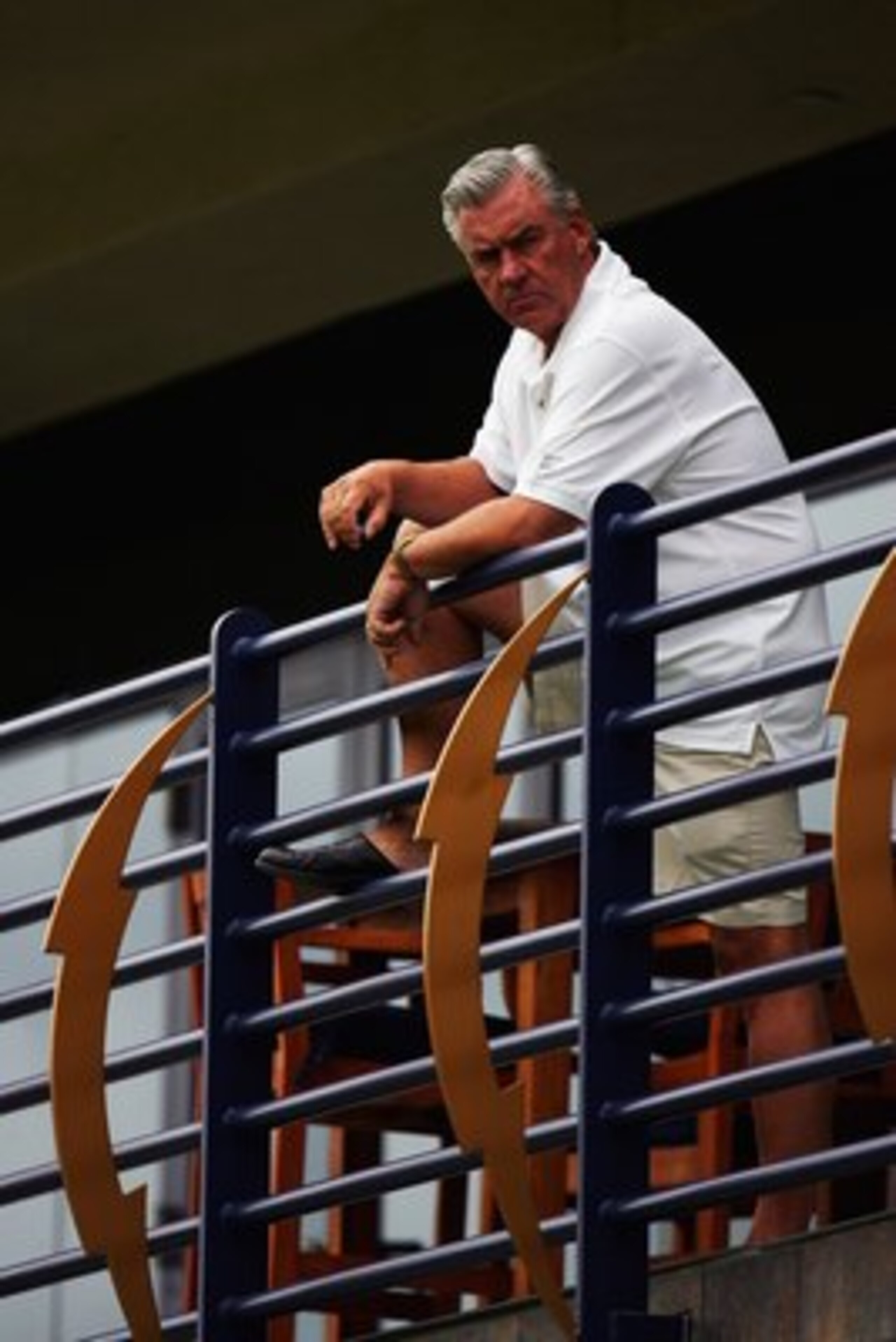 SAN DIEGO - JULY 31:  General Manager A.J. Smith of the San Diego Chargers looks on during the San Diego Chargers' Training Camp on July 31, 2006 at Charger Park in San Diego, California.  (Photo by Donald Miralle/Getty Images)