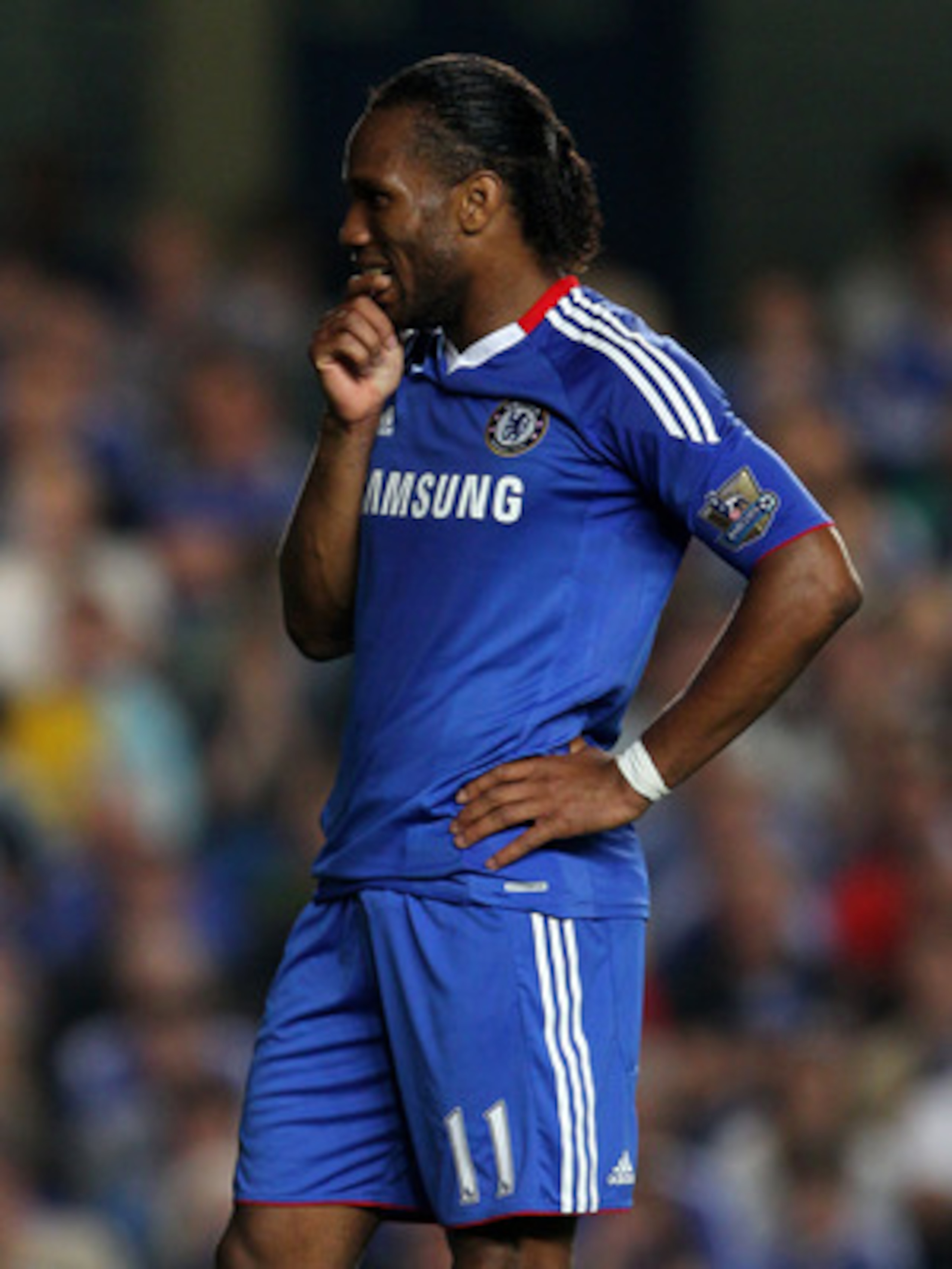 LONDON, ENGLAND - APRIL 20: Didier Drogba of Chelsea looks on during the Barclays Premier League match between Chelsea and Birmingham City at Stamford Bridge on April 20, 2011 in London, England. (Photo by Clive Rose/Getty Images) LONDON, ENGLAND - APRIL 20: Didier Drogba of Chelsea looks on during the Barclays Premier League match between Chelsea and Birmingham City at Stamford Bridge on April 20, 2011 in London, England. (Photo by Clive Rose/Getty Images)