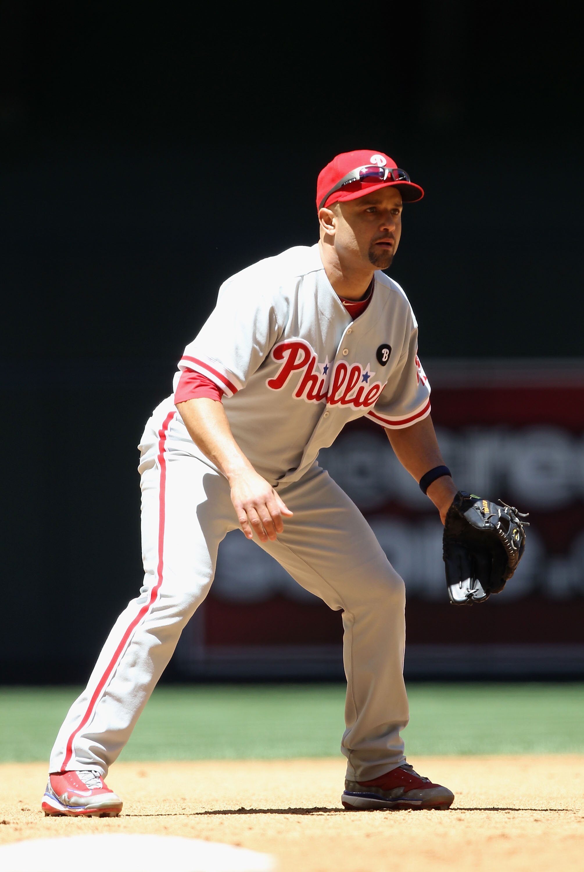 PHOENIX, AZ - APRIL 27:  Infielder Placido Polanco #27 of the Philadelphia Phillies in action during the Major League Baseball game against the Arizona Diamondbacks at Chase Field on April 27, 2011 in Phoenix, Arizona.  The Phillies defeated the Diamondba