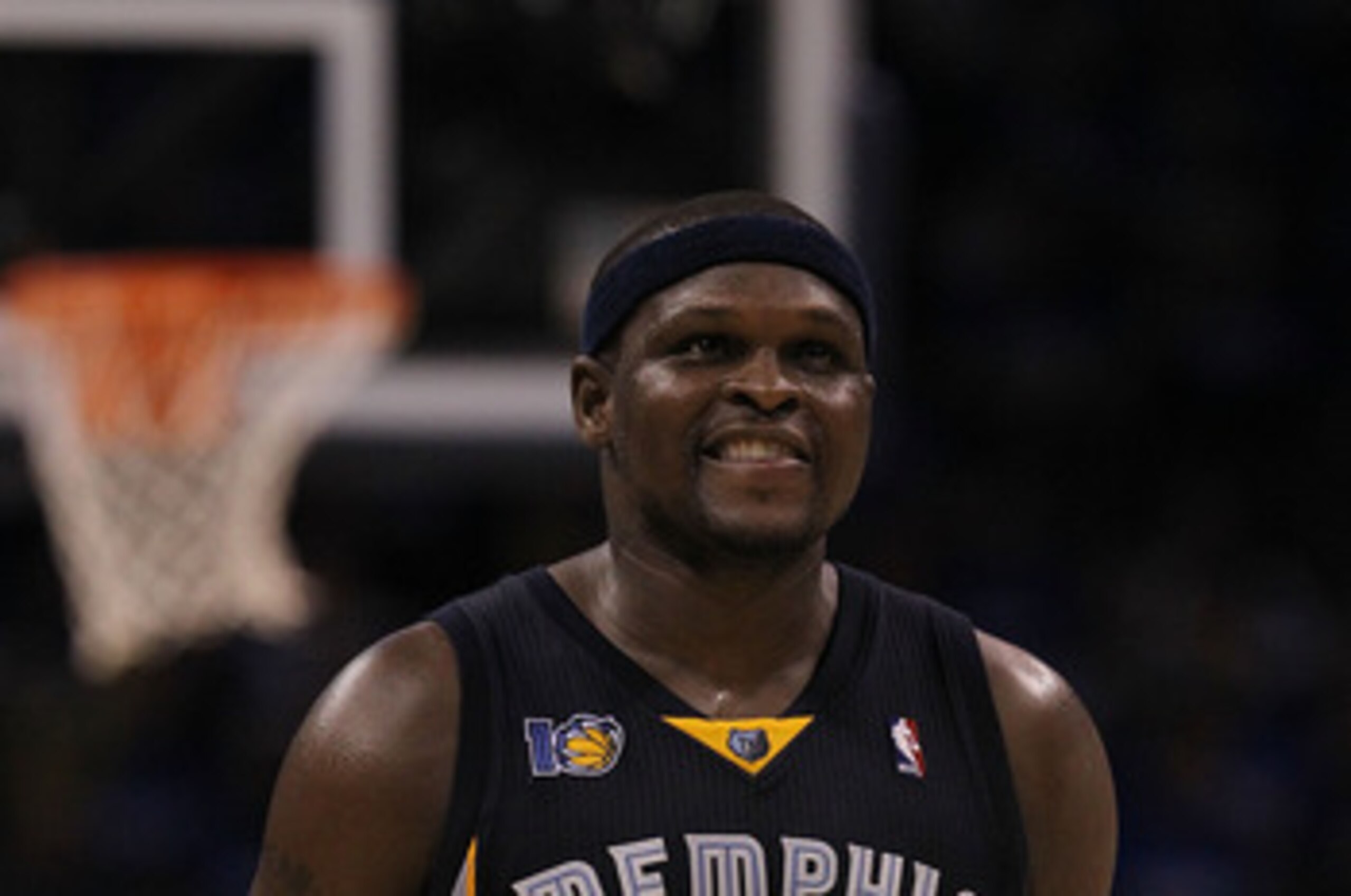 OKLAHOMA CITY, OK - MAY 01:  Forward Zach Randolph #50 of the Memphis Grizzlies reacts against the Oklahoma City Thunder in Game One of the Western Conference Semifinals in the 2011 NBA Playoffs on May 1, 2011 at Oklahoma City Arena in Oklahoma City, Okla