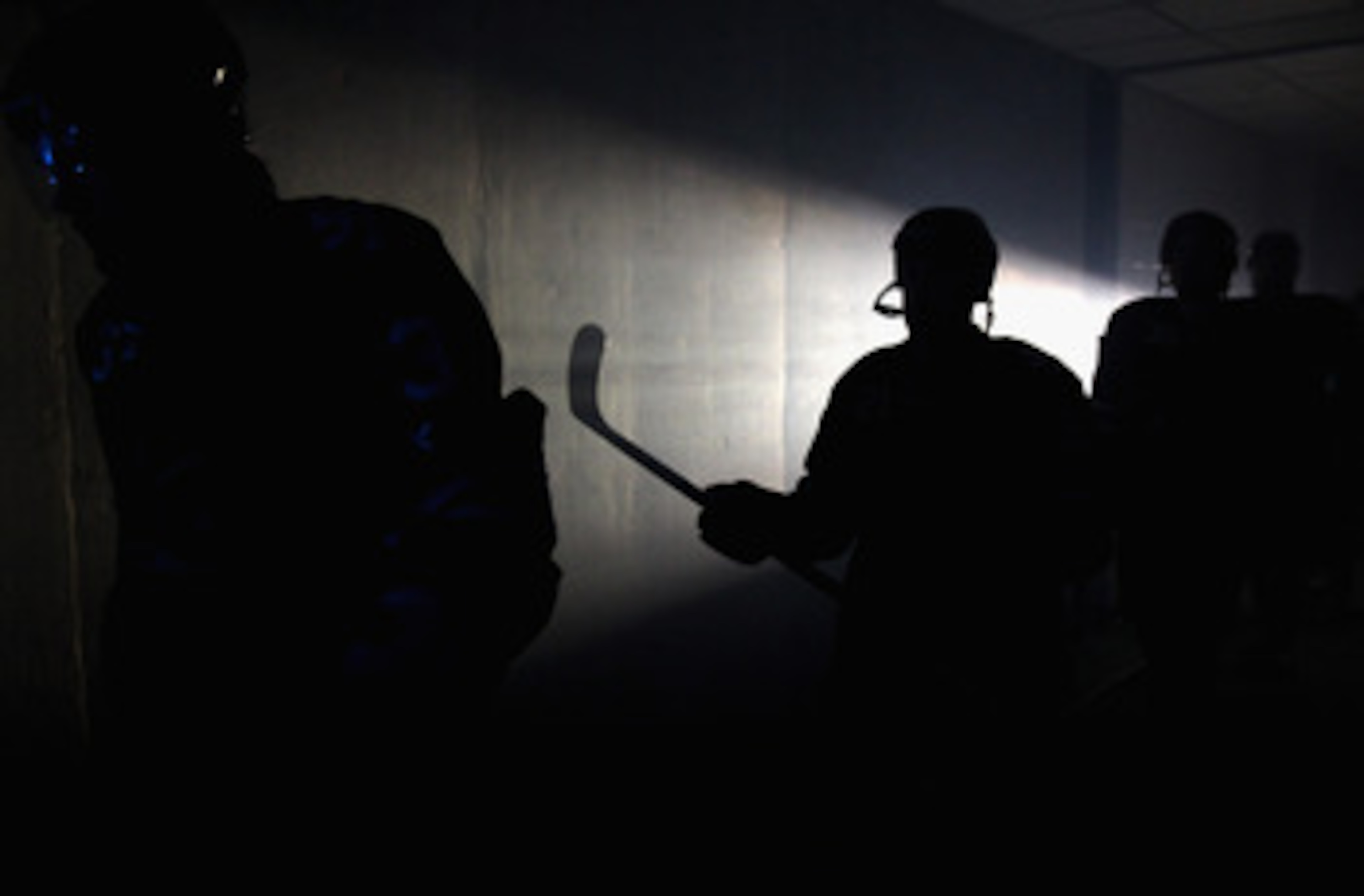 SAN JOSE, CA - MAY 01:  Scott Nichol #21 of the San Jose Sharks (center) and his teammates walk out of the lockerroom for their game against the Detroit Red Wings in Game Two of the Western Conference Semifinals during the 2011 NHL Stanley Cup Playoffs at