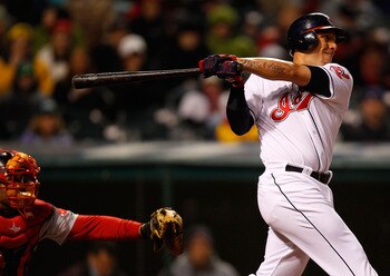 CLEVELAND - APRIL 06: Asdrubal Cabrera #13 of the Cleveland Indians hits an RBI single off of Daisuke Matsuzaka #18 of the Boston Red Sox during the game on April 6, 2011 at Progressive Field in Cleveland, Ohio. (Photo by Jared Wickerham/Getty Images) CLEVELAND - APRIL 06: Asdrubal Cabrera #13 of the Cleveland Indians hits an RBI single off of Daisuke Matsuzaka #18 of the Boston Red Sox during the game on April 6, 2011 at Progressive Field in Cleveland, Ohio. (Photo by Jared Wickerham/Getty Images)