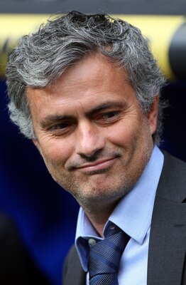 MADRID, SPAIN - APRIL 30:  Jose Mourinho, coach of Real Madrid looks on before the La Liga match between Real Madrid and Real Zaragoza at Estadio Santiago Bernabeu on April 30, 2011 in Madrid, Spain.  (Photo by Julian Finney/Getty Images)