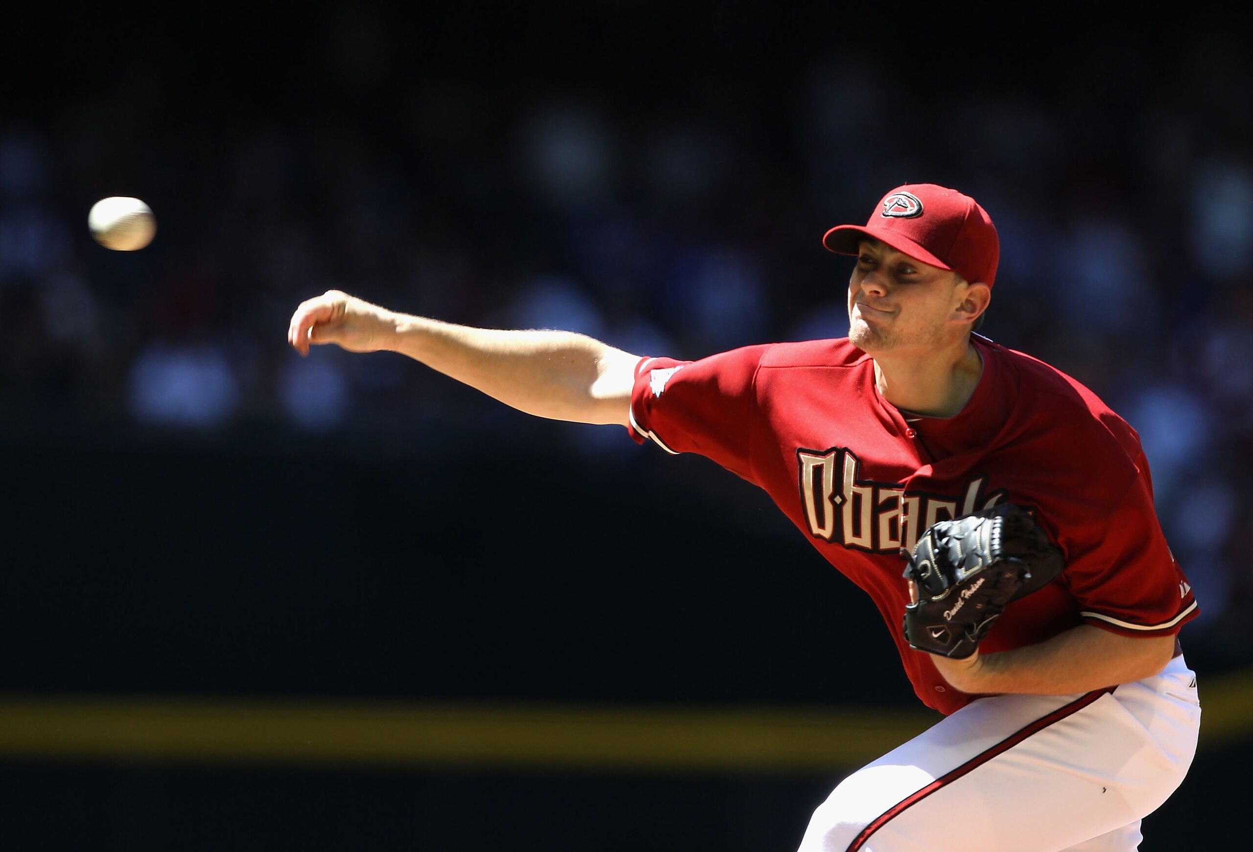 PHOENIX, AZ - MAY 01:  Starting pitcher Daniel Hudson #41 of the Arizona Diamondbacks pitches against the Chicago Cubs during the Major League Baseball game at Chase Field on May 1, 2011 in Phoenix, Arizona.  (Photo by Christian Petersen/Getty Images)