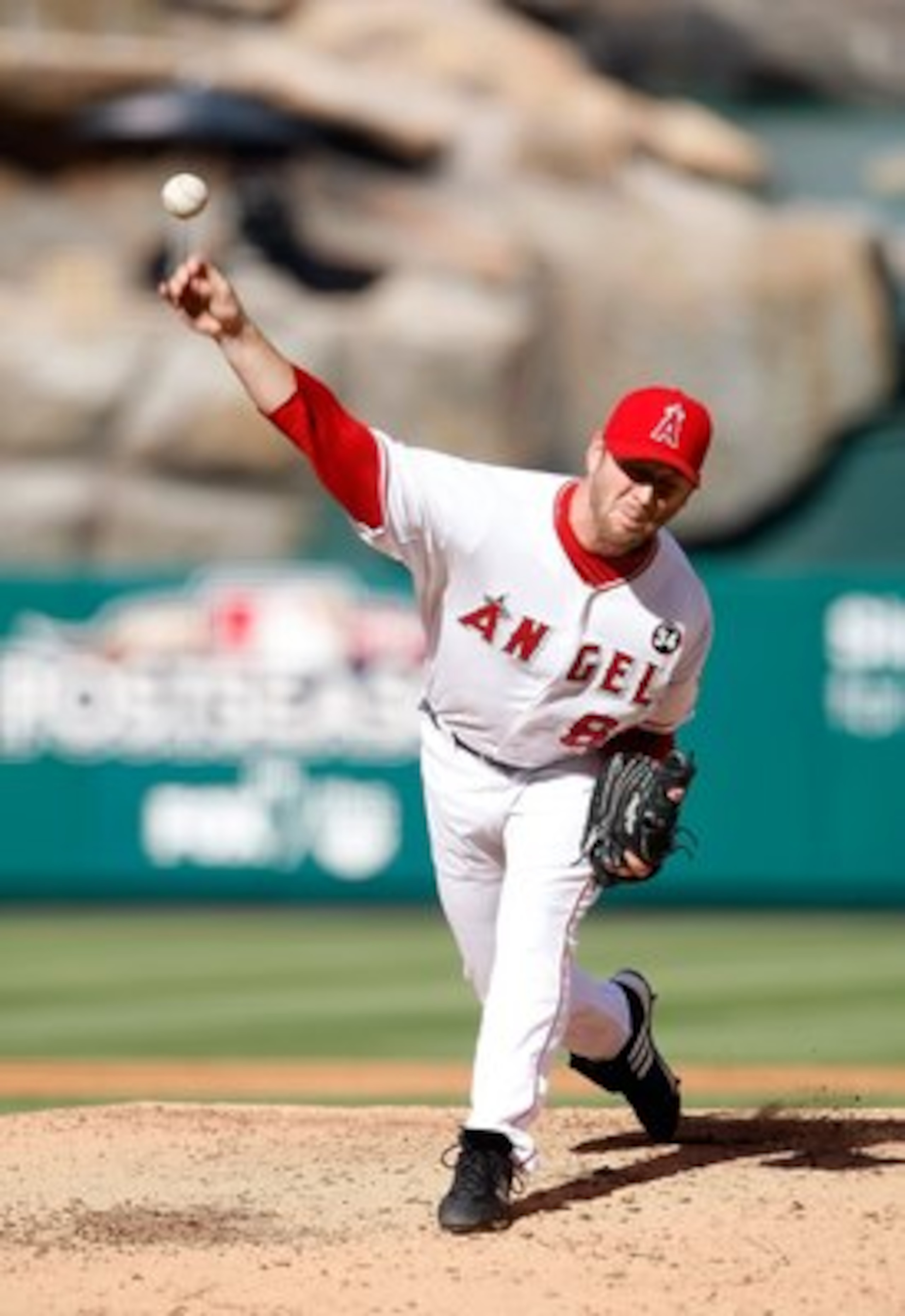 ANAHEIM, CA - OCTOBER 01:  Rich Thompson #63 of the Los Angeles Angels of Anaheim pitches against the Texas Rangers at Angel Stadium on October 1, 2009 in Anaheim, California. The Rangers defeated the Angels 11-3.  (Photo by Jeff Gross/Getty Images)