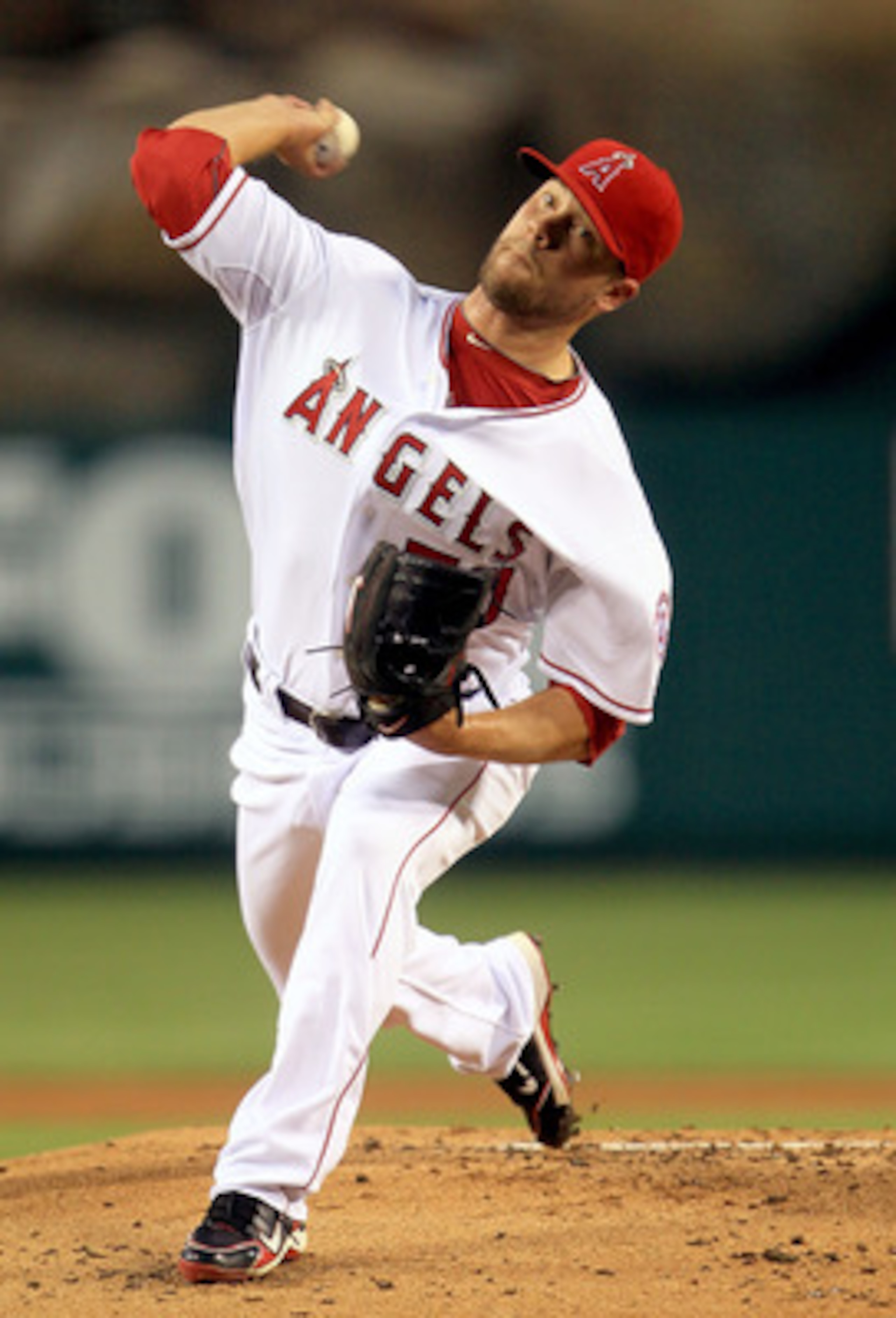 ANAHEIM, CA - SEPTEMBER 07:  Trevor Bell #70 of the Los Angeles Angels of Anaheim pitches against the Cleveland Indians in the game at Angel Stadium on September 7, 2010 in Anaheim, California.  (Photo by Jeff Gross/Getty Images)
