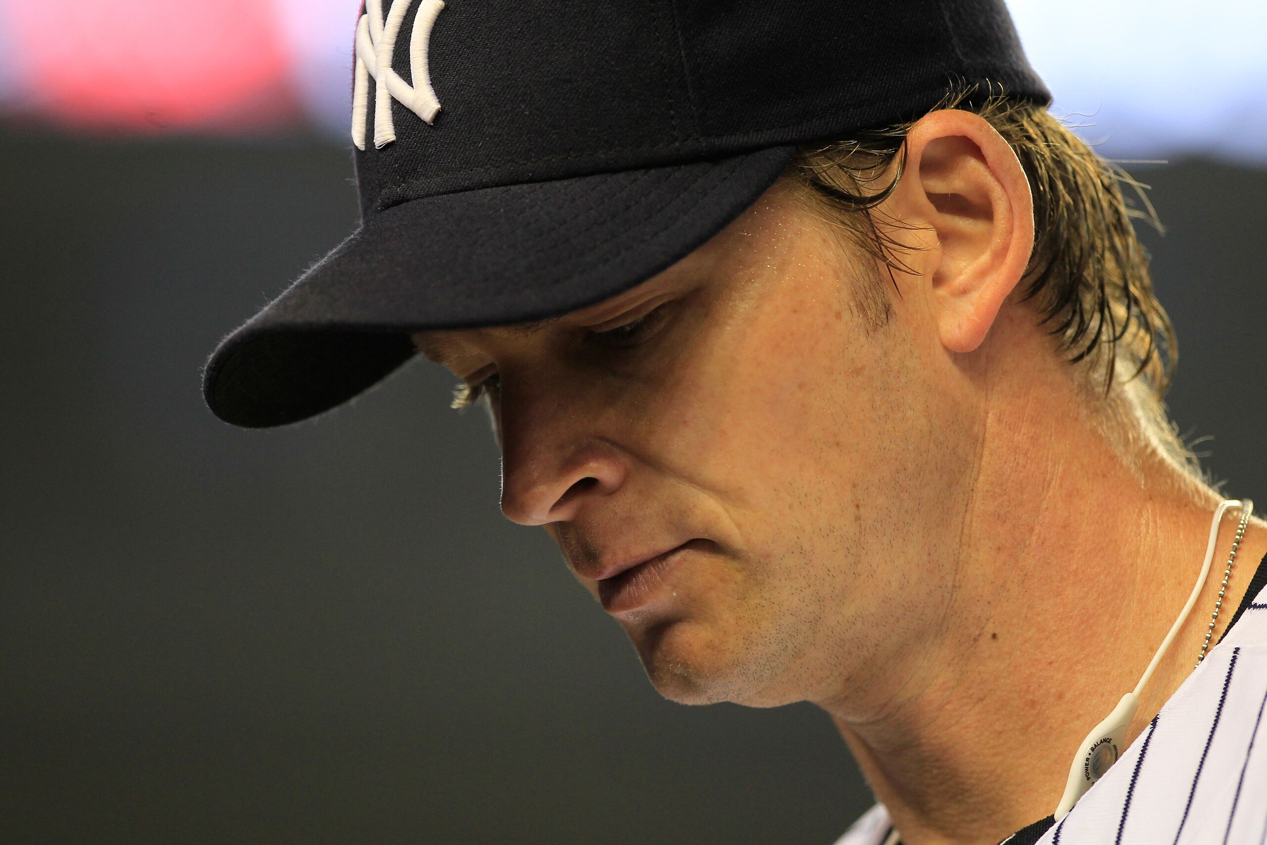 NEW YORK, NY - APRIL 25:  A.J. Burnett #34 of the New York Yankees stands on the field against the Chicago White Sox at Yankee Stadium on April 25, 2011 in the Bronx borough of New York City.  (Photo by Chris Trotman/Getty Images)