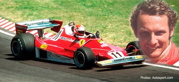 Niki Lauda was severely burned in a crash, recovered and continued his career.