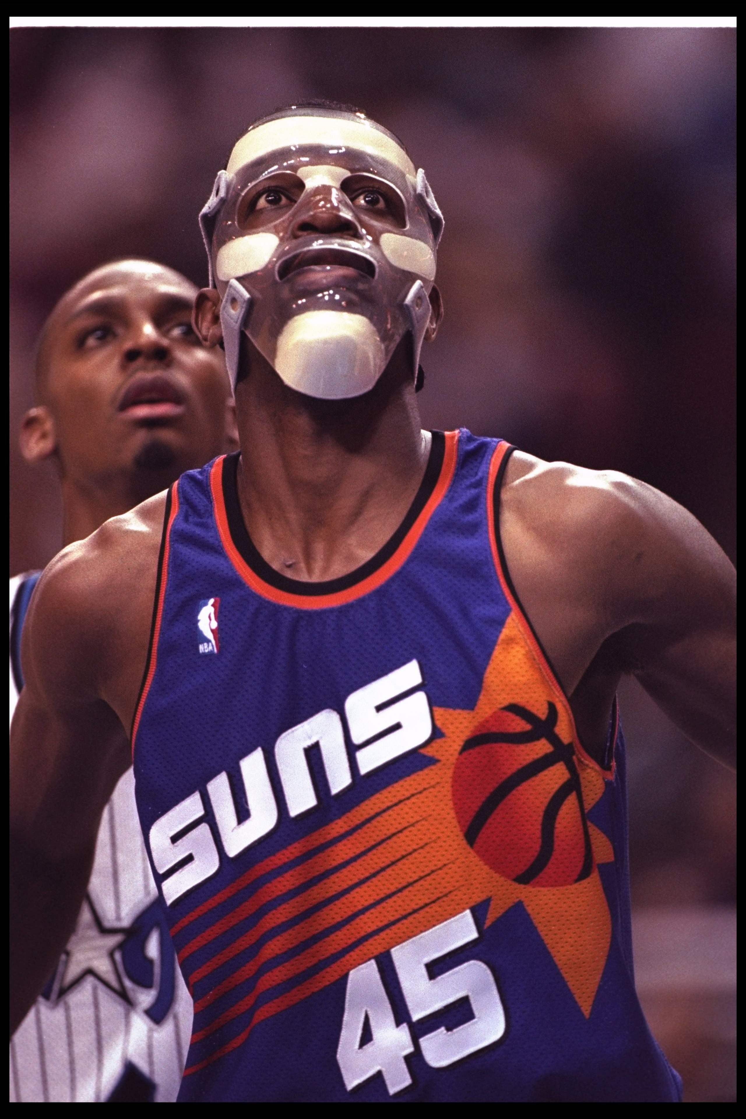 10 Mar 1996: Forward A.C. Green of the Phoenix Suns looks on during a game against the Orlando Magic played at the Orlando Arena in Orlando, Florida. The Magic won the game, 122-106.