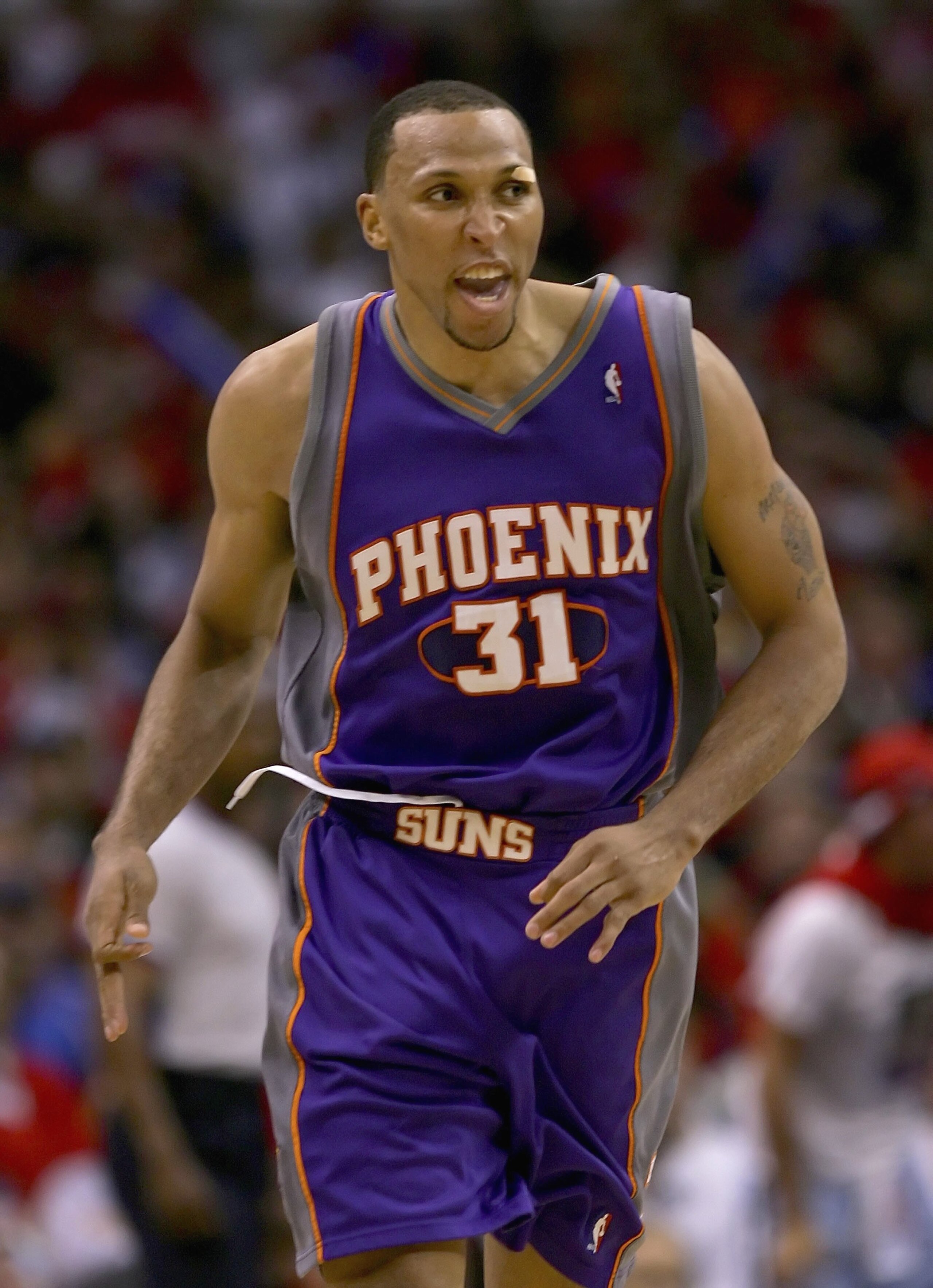 LOS ANGELES - MAY 18:  Shawn Marion #31 of the Phoenix Suns reacts in the second half of game six of the Western Conference Semifinals against the Los Angeles Clippers during the 2006 NBA Playoffs at Staples Center on May 18, 2006 in Los Angeles, Californ