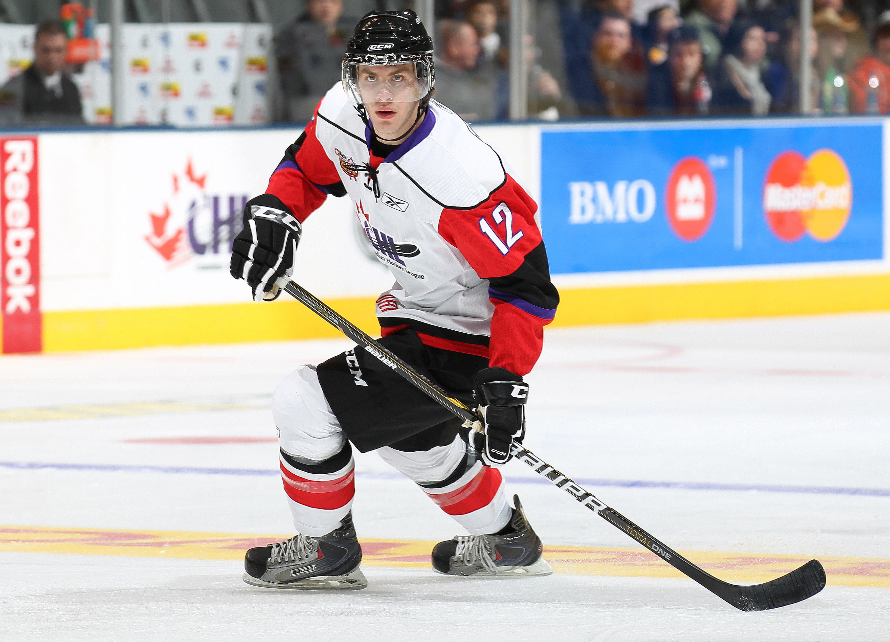TORONTO, CAN - JANUARY 19:  Boone Jenner #12 of Team Orr skates against Team Cherry in the 2011 Home Hardware Top Prospects game on January 19, 2011 at the Air Canada Centre in Toronto, Canada. Team Orr defeated Team Cherry 7-1. (Photo by Claus Andersen/G