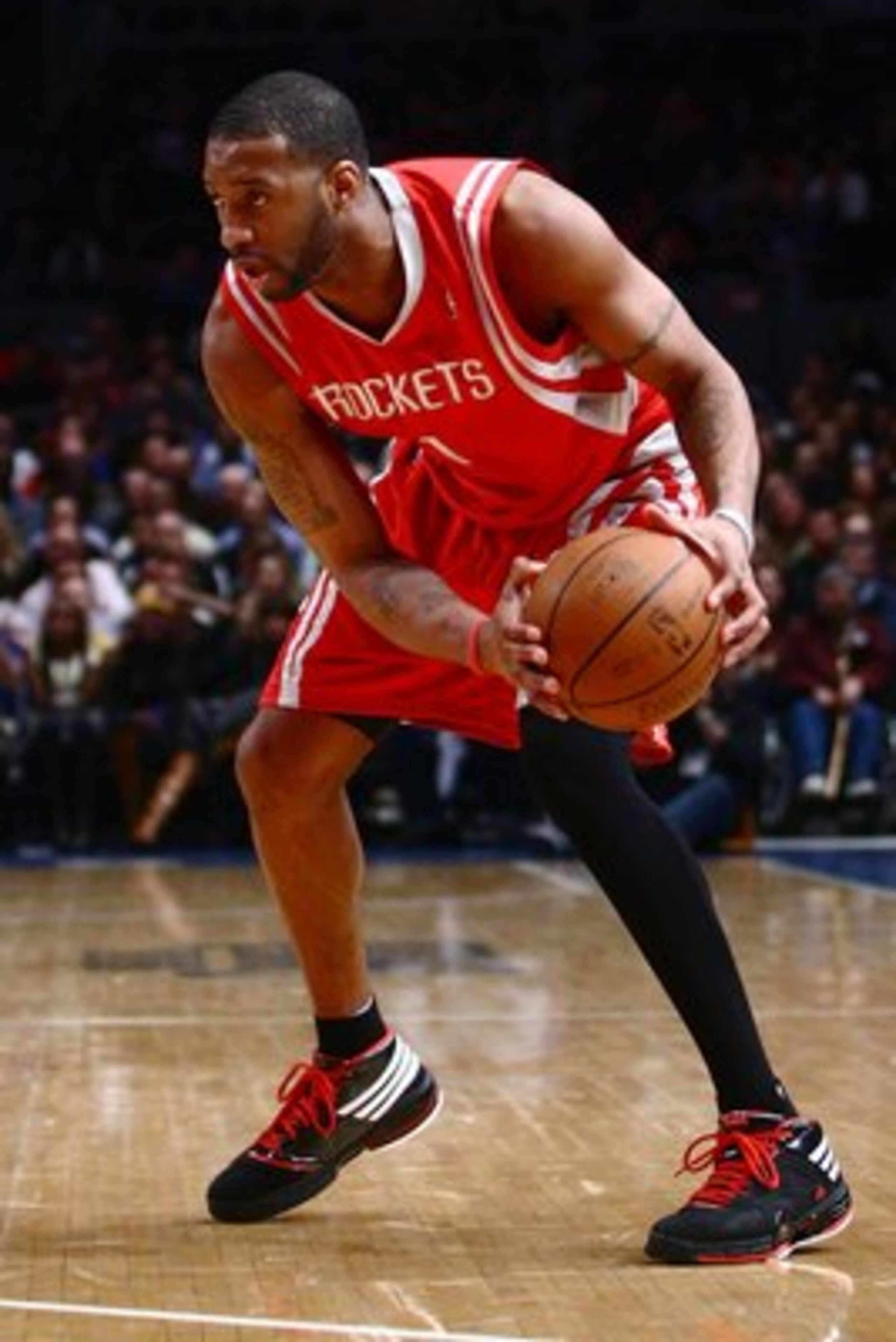 NEW YORK - JANUARY 26: Tracy McGrady #1 of the Houston Rockets drives against the New York Knicks on January 26, 2009 at Madison Square Garden in New York City. NOTE TO USER: User expressly acknowledges and agrees that, by downloading and/or using this NEW YORK - JANUARY 26: Tracy McGrady #1 of the Houston Rockets drives against the New York Knicks on January 26, 2009 at Madison Square Garden in New York City. NOTE TO USER: User expressly acknowledges and agrees that, by downloading and/or using this
