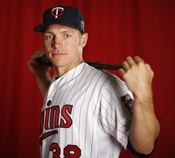 FT. MYERS, FL - MARCH 01:  Luke Hughes #38 of the Minnesota Twins poses during photo day at Hammond Stadium on March 1, 2010 in Ft. Myers, Florida.  (Photo by Gregory Shamus/Getty Images)