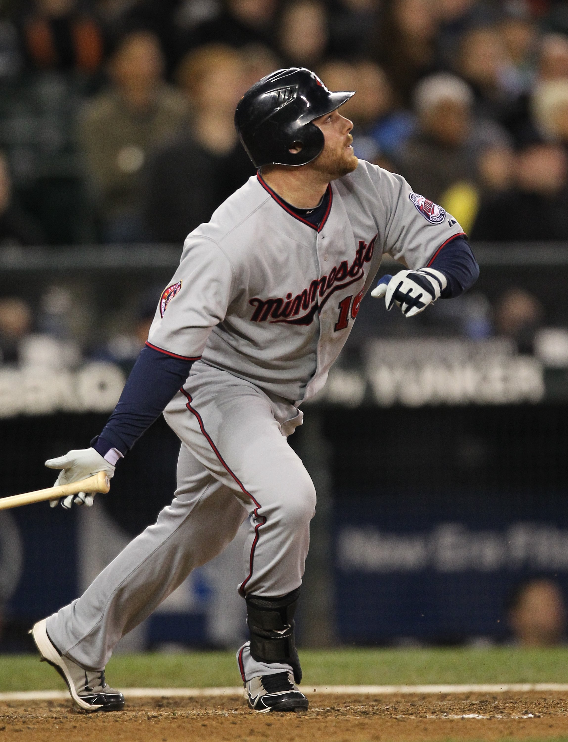 SEATTLE - JUNE 02:  Jason Kubel #16 of the Minnesota Twins bats against the Seattle Mariners at Safeco Field on June 2, 2010 in Seattle, Washington. (Photo by Otto Greule Jr/Getty Images)