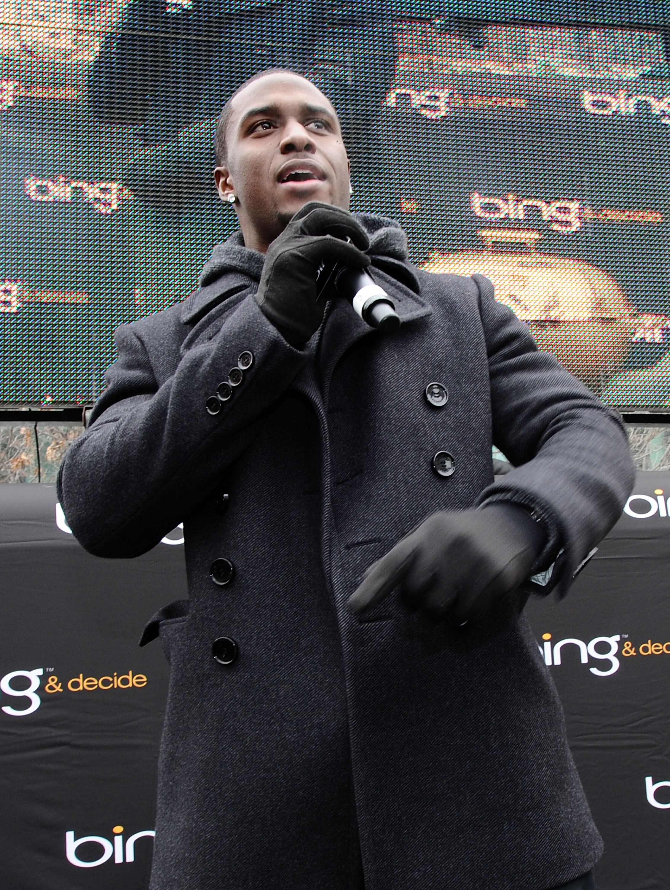 FORT WORTH, TX - FEBRUARY 03:  NFL player Reggie Bush attends the Bing National Tailgating Championship at Sundance Square on February 3, 2011 in Fort Worth, Texas.  (Photo by Michael Buckner/Getty Images for Bing)