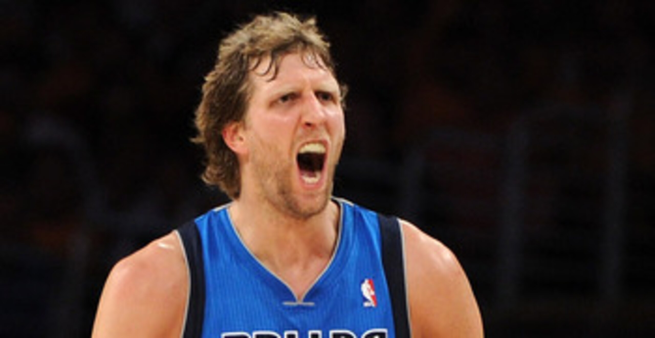 LOS ANGELES, CA - MAY 02:  Dirk Nowitzki #41 of the Dallas Mavericks reacts in the fourth quarter while taking on the Los Angeles Lakers in Game One of the Western Conference Semifinals in the 2011 NBA Playoffs at Staples Center on May 2, 2011 in Los Ange