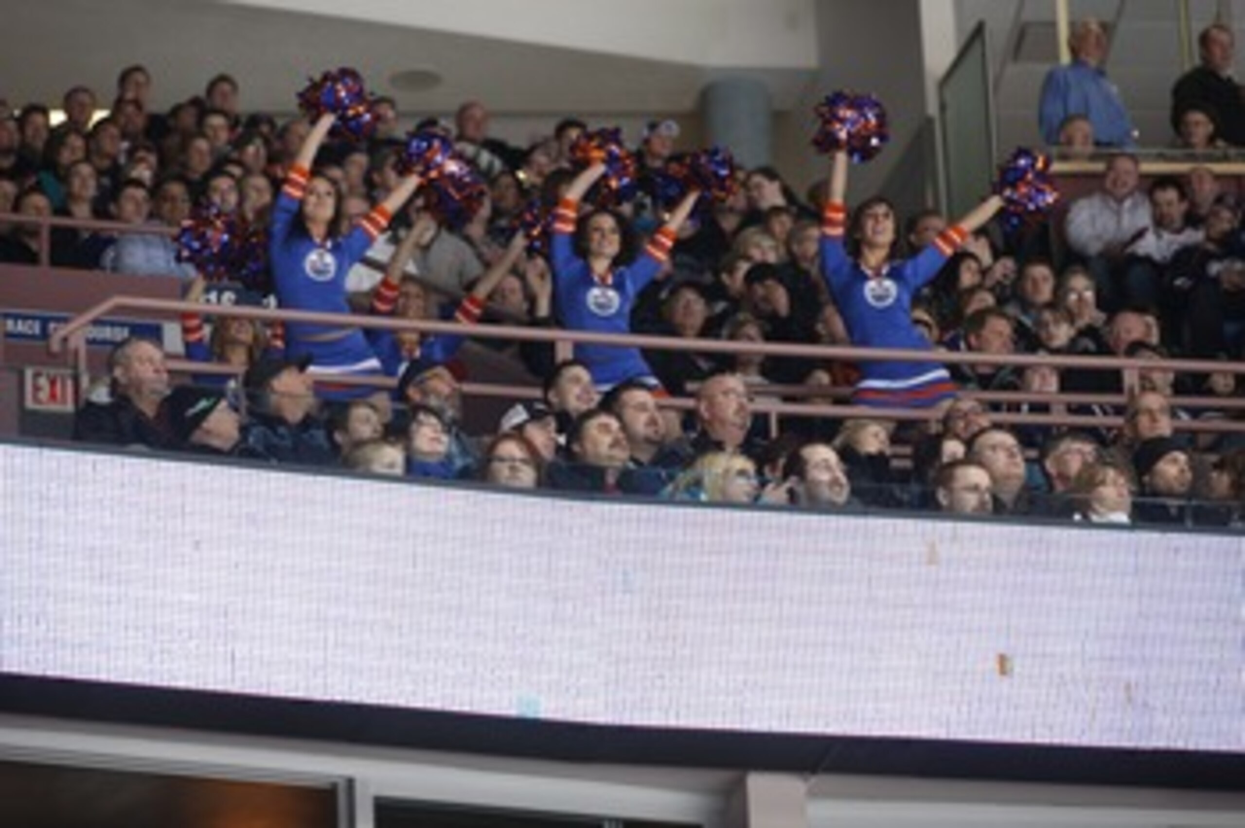 EDMONTON, CANADA - DECEMBER 16: Fans attend the game between the Edmonton Oilers and the Columbus Blue Jackets on December 16, 2010 at Rexall Place in Edmonton, Alberta, Canada. (Photo by Dale MacMillan/Getty Images) EDMONTON, CANADA - DECEMBER 16: Fans attend the game between the Edmonton Oilers and the Columbus Blue Jackets on December 16, 2010 at Rexall Place in Edmonton, Alberta, Canada. (Photo by Dale MacMillan/Getty Images)