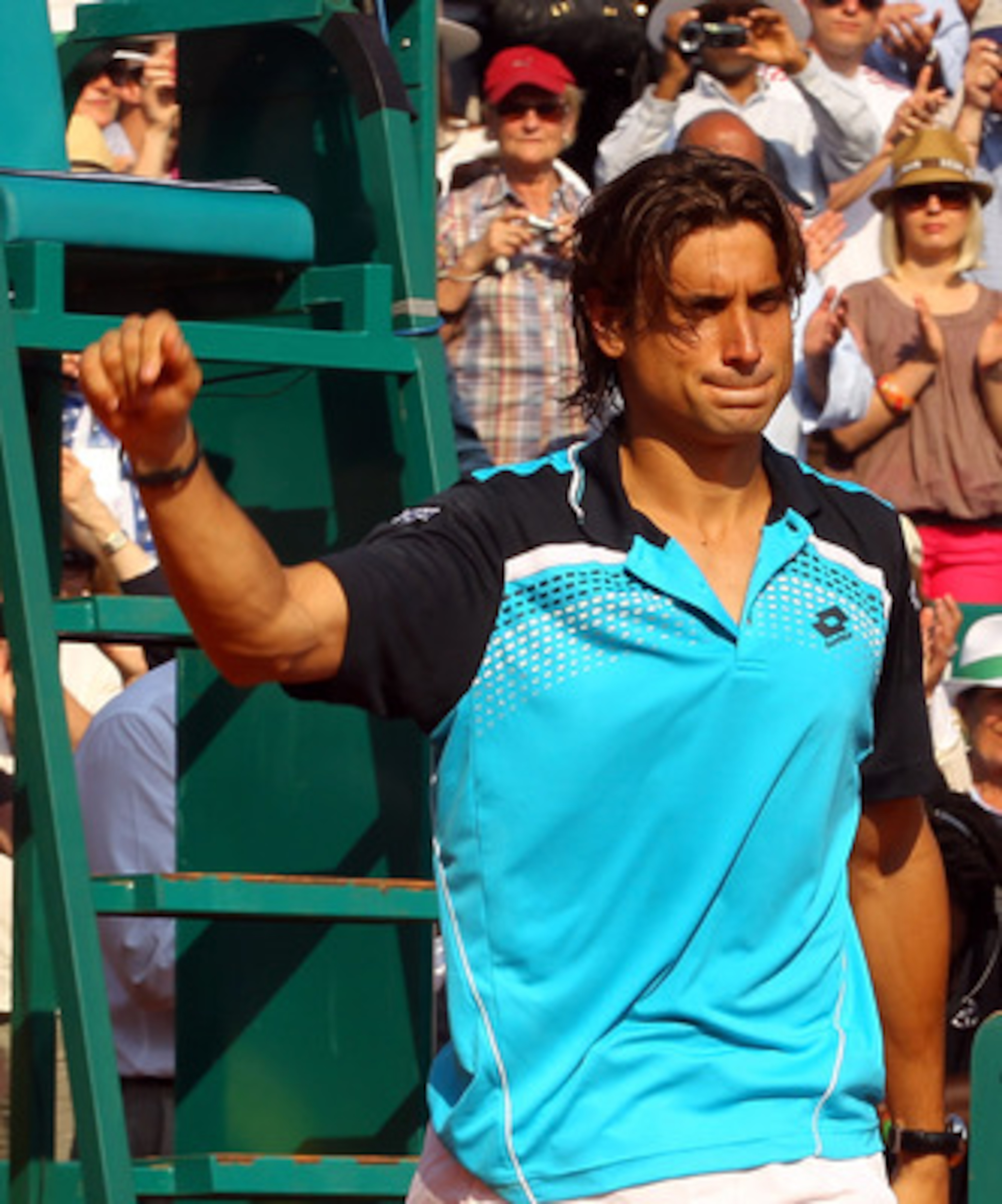 MONACO - APRIL 17: David Ferrer of Spain thanks the support after losing to Rafael Nadal of Spain in the final during Day Eight of the ATP Masters Series Tennis at the Monte Carlo Country Club on April 17, 2011 in Monte Carlo, Monaco. (Photo by Julian F MONACO - APRIL 17: David Ferrer of Spain thanks the support after losing to Rafael Nadal of Spain in the final during Day Eight of the ATP Masters Series Tennis at the Monte Carlo Country Club on April 17, 2011 in Monte Carlo, Monaco. (Photo by Julian F