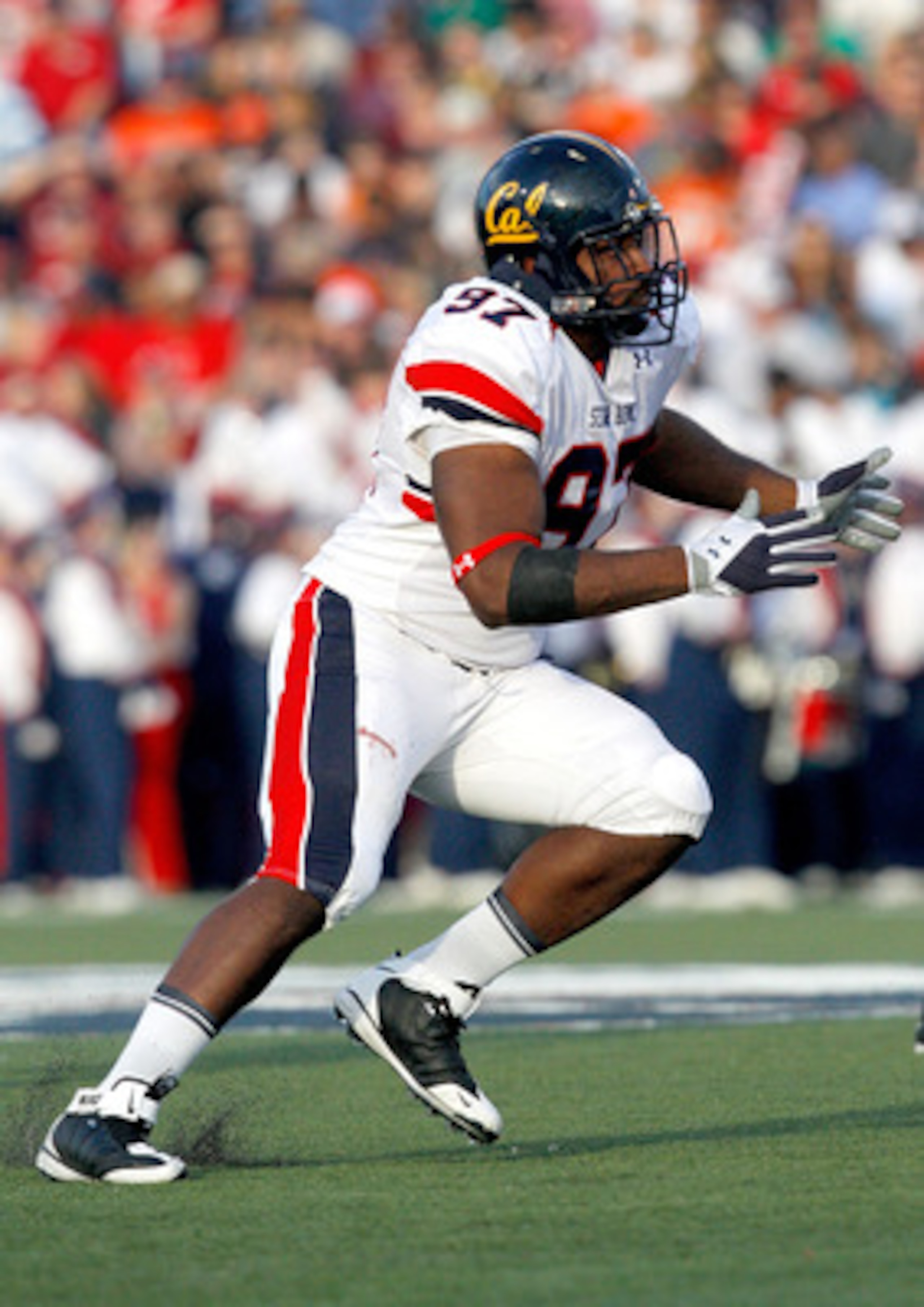 MOBILE, AL - JANUARY 29:Defensive lineman Cameron Jordan #97 of the North Team during  the Under Armour Senior Bowl on January 29, 2011 at Ladd-Pebbles Stadium in Mobile, Alabama. (Photo by Sean Gardner/Getty Images for Under Armour)
