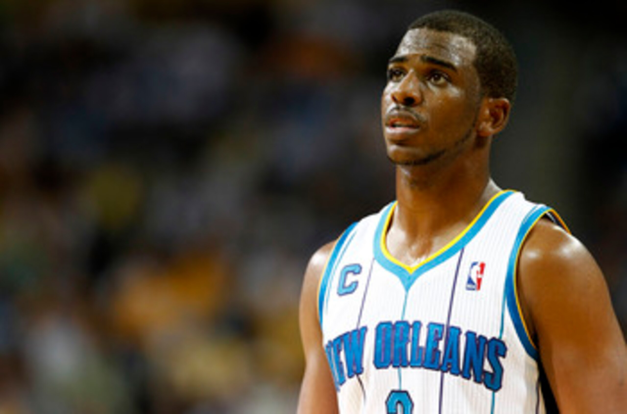 NEW ORLEANS, LA - APRIL 24:  Chris Paul #3 of the New Orleans Hornets reacts to a call during a game with the Los Angeles Lakers in Game Four of the Western Conference Quarterfinals in the 2011 NBA Playoffs at New Orleans Arena on April 24, 2011 in New Or