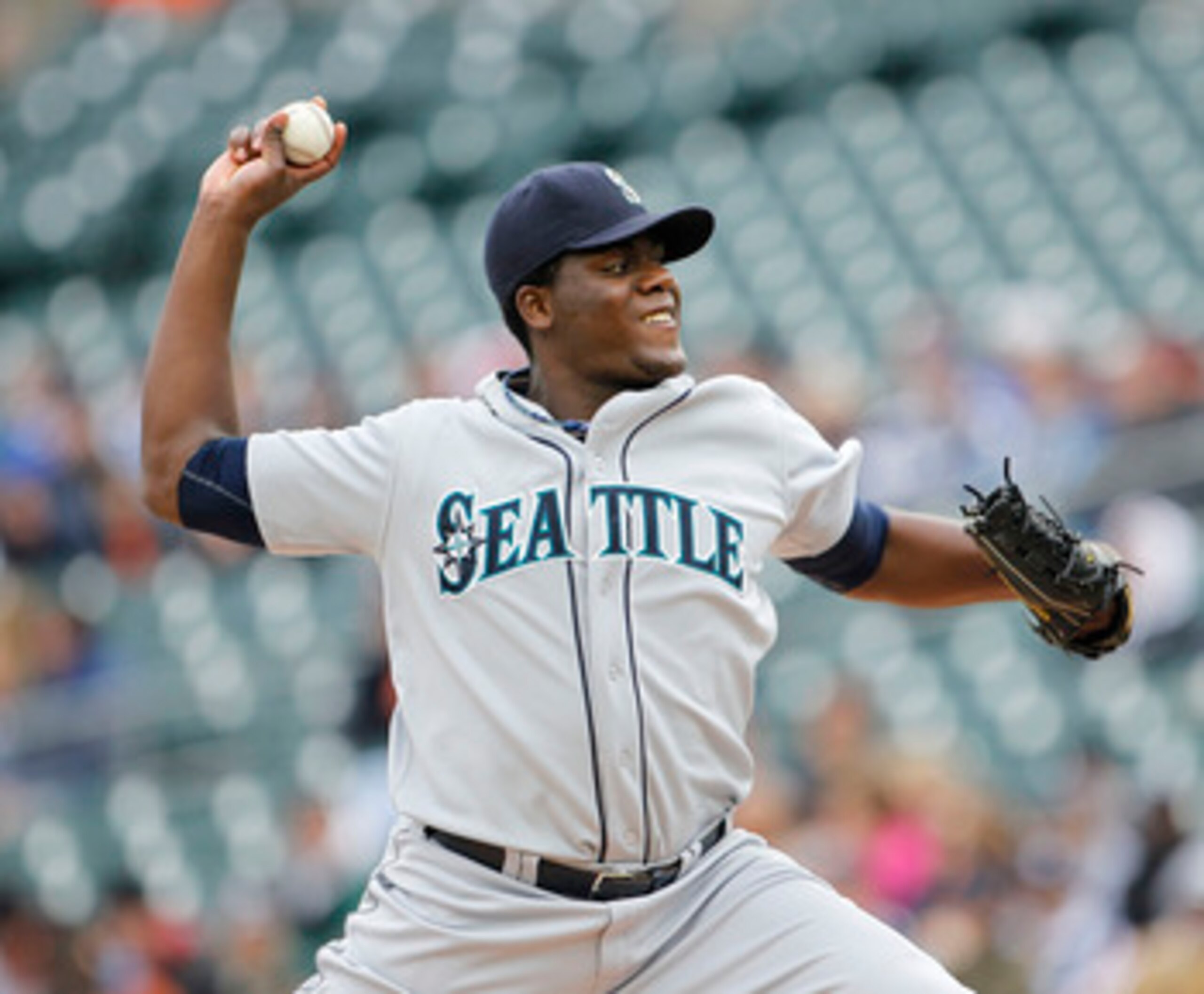DETROIT - APRIL 28:  Michael Pineda #36 of the Seattle Mariners pitches in the first inning during the game against the Detroit Tigers at Comerica Park on April 28, 2011 in Detroit, Michigan.  (Photo by Leon Halip/Getty Images)