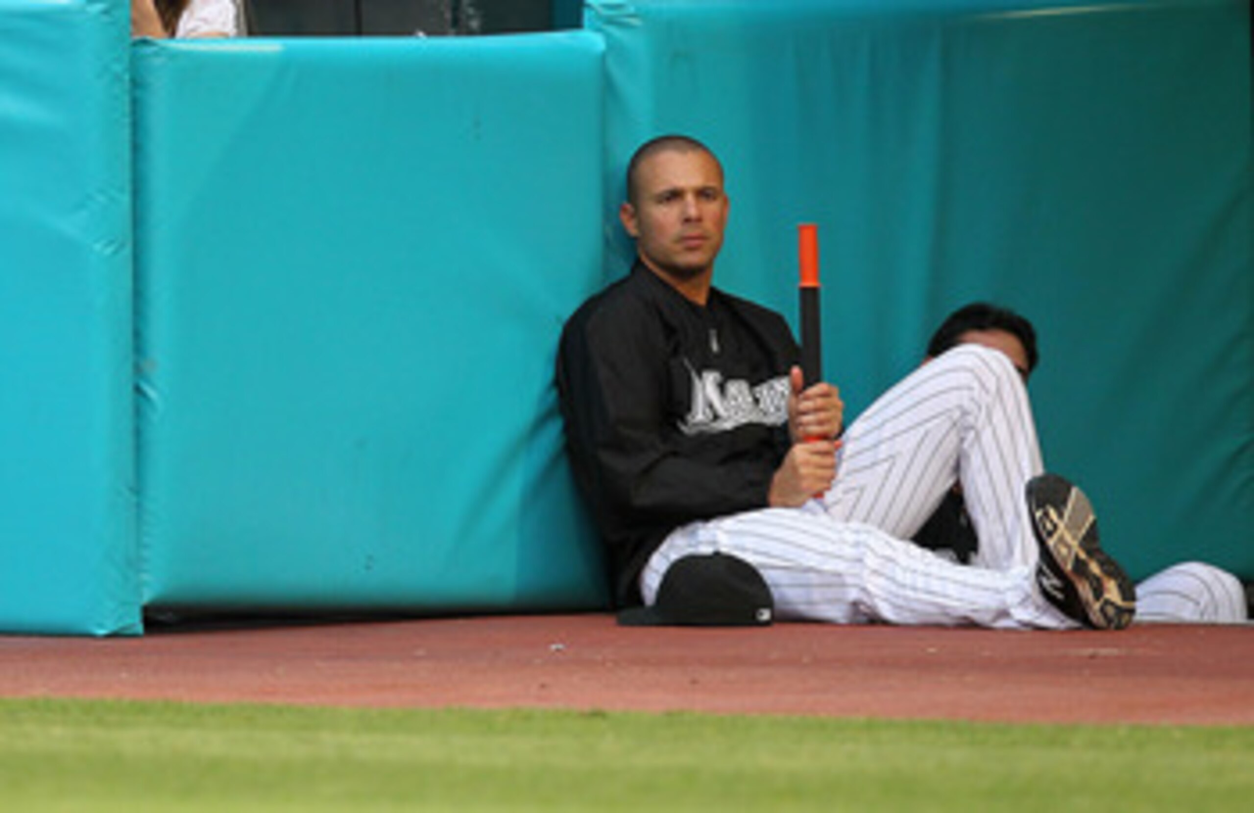 MIAMI GARDENS, FL - APRIL 25: Javier Vasquez #23 of the Florida Marlins looks on during a game against the Los Angeles Dodgers at Sun Life Stadium on April 25, 2011 in Miami Gardens, Florida. (Photo by Mike Ehrmann/Getty Images) MIAMI GARDENS, FL - APRIL 25: Javier Vasquez #23 of the Florida Marlins looks on during a game against the Los Angeles Dodgers at Sun Life Stadium on April 25, 2011 in Miami Gardens, Florida. (Photo by Mike Ehrmann/Getty Images)